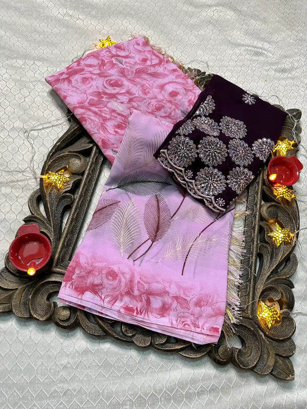 Softsilk Exclusive Jacquard Banarasi Saree