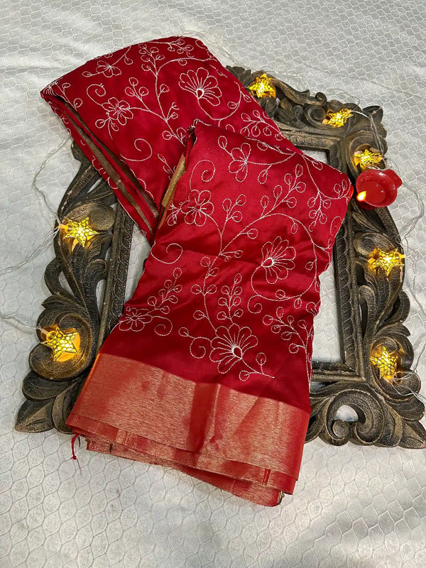 Softsilk Exclusive Jacquard Banarasi Saree