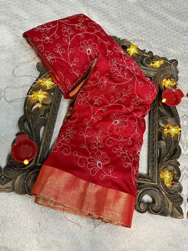 Softsilk Exclusive Jacquard Banarasi Saree