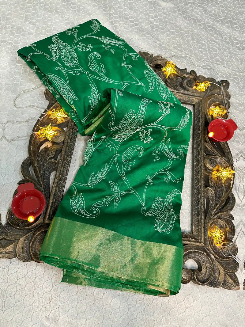 Softsilk Exclusive Jacquard Banarasi Saree