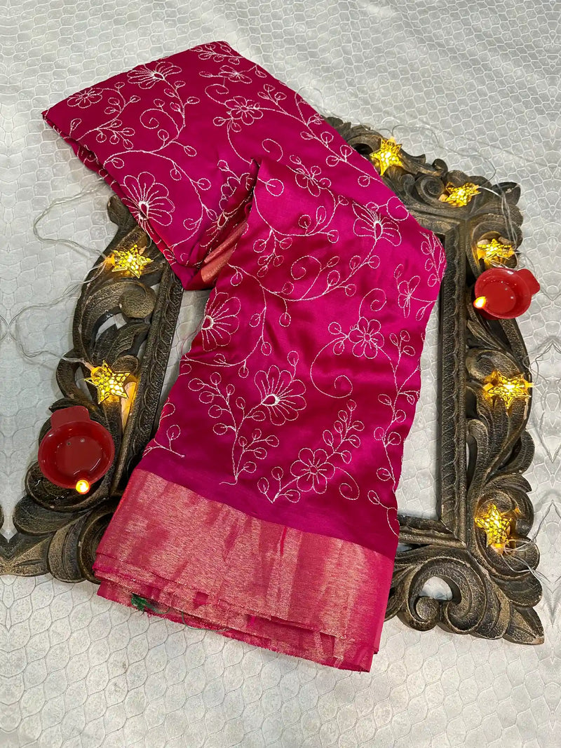 Softsilk Exclusive Jacquard Banarasi Saree