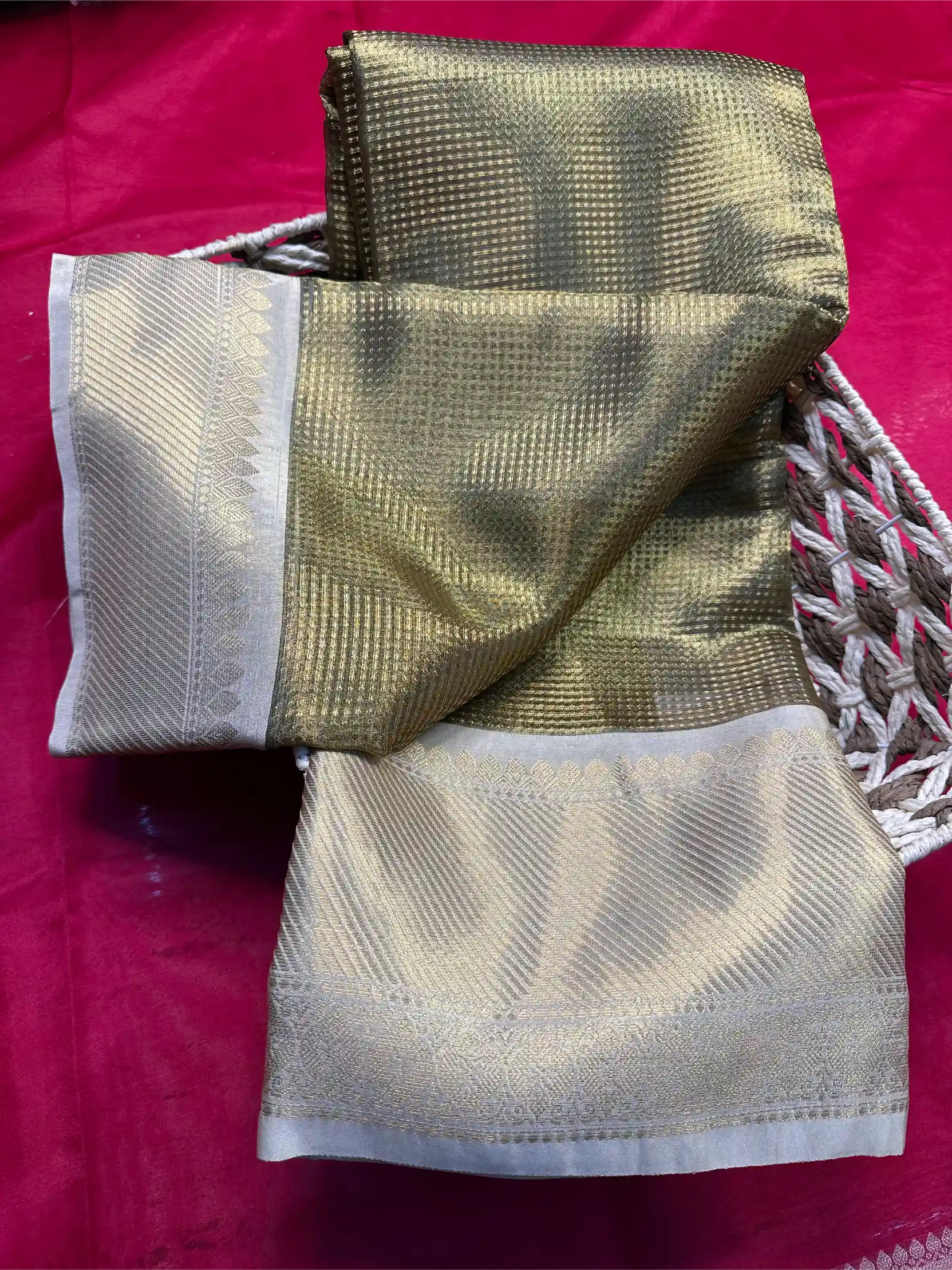 Beautiful Softsilk Embossed Weave Banarasi Saree