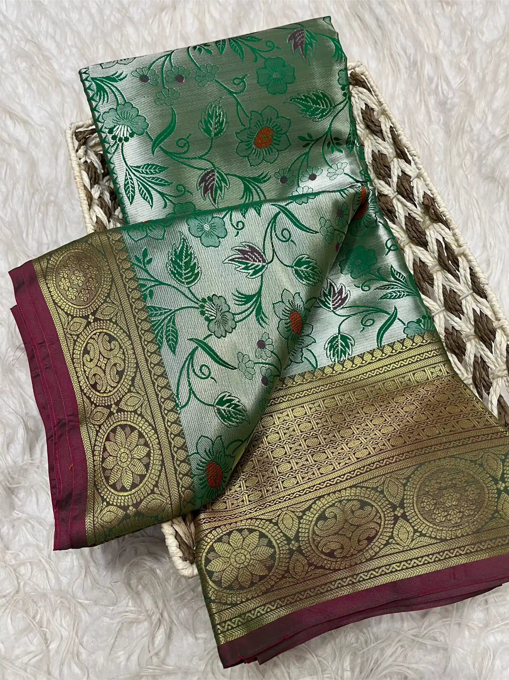 Softsilk Premium Designer Banarasi Saree