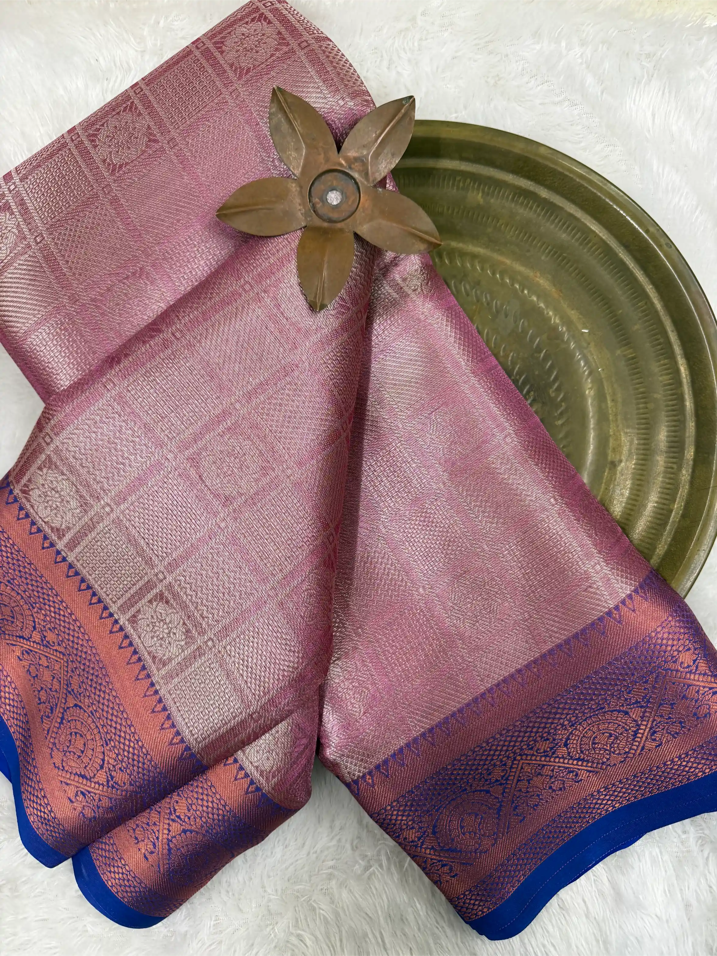 Beautiful Softsilk Embossed Weave Banarasi Saree