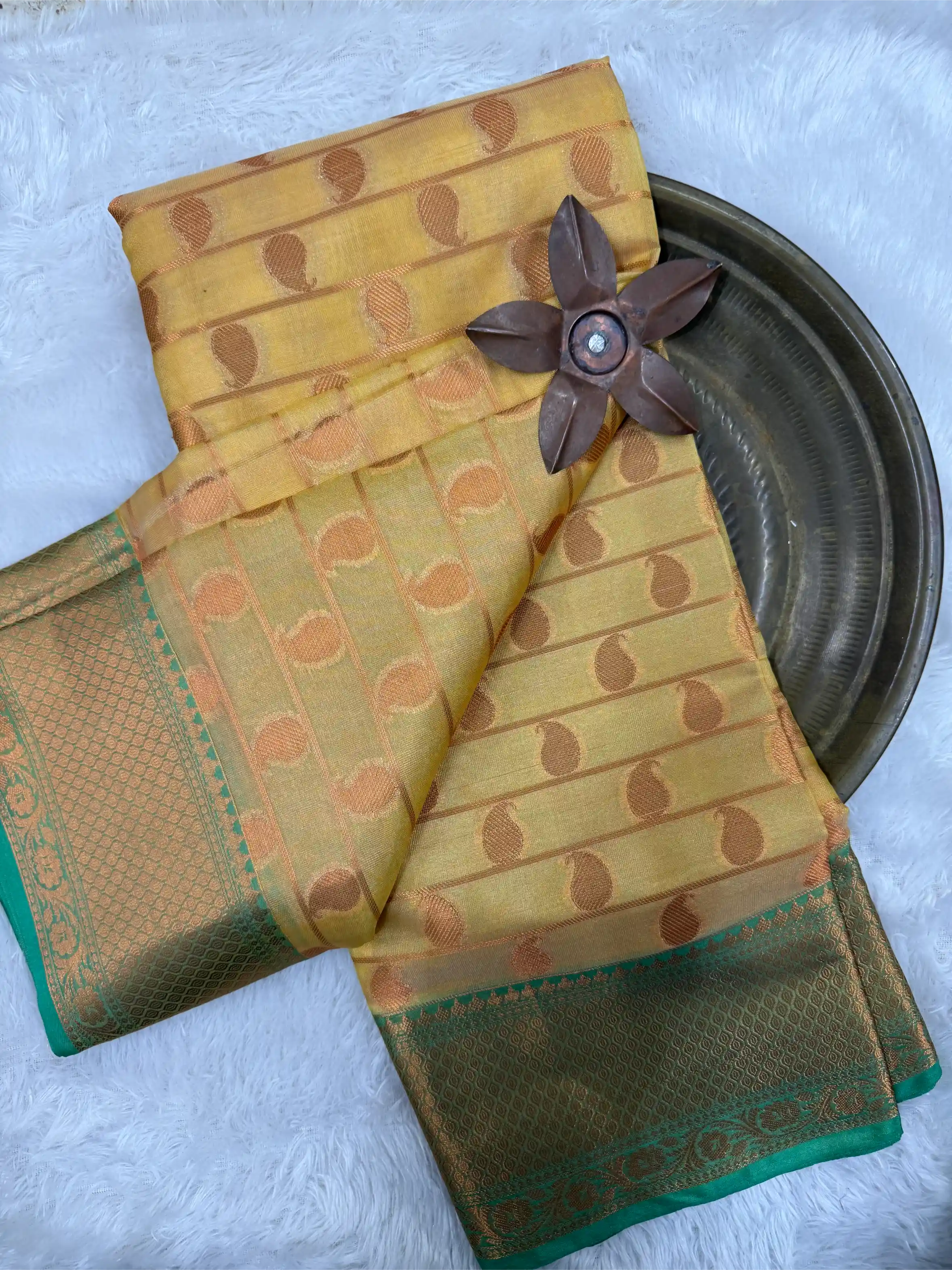 Beautiful Softsilk Embossed Weave Banarasi Saree