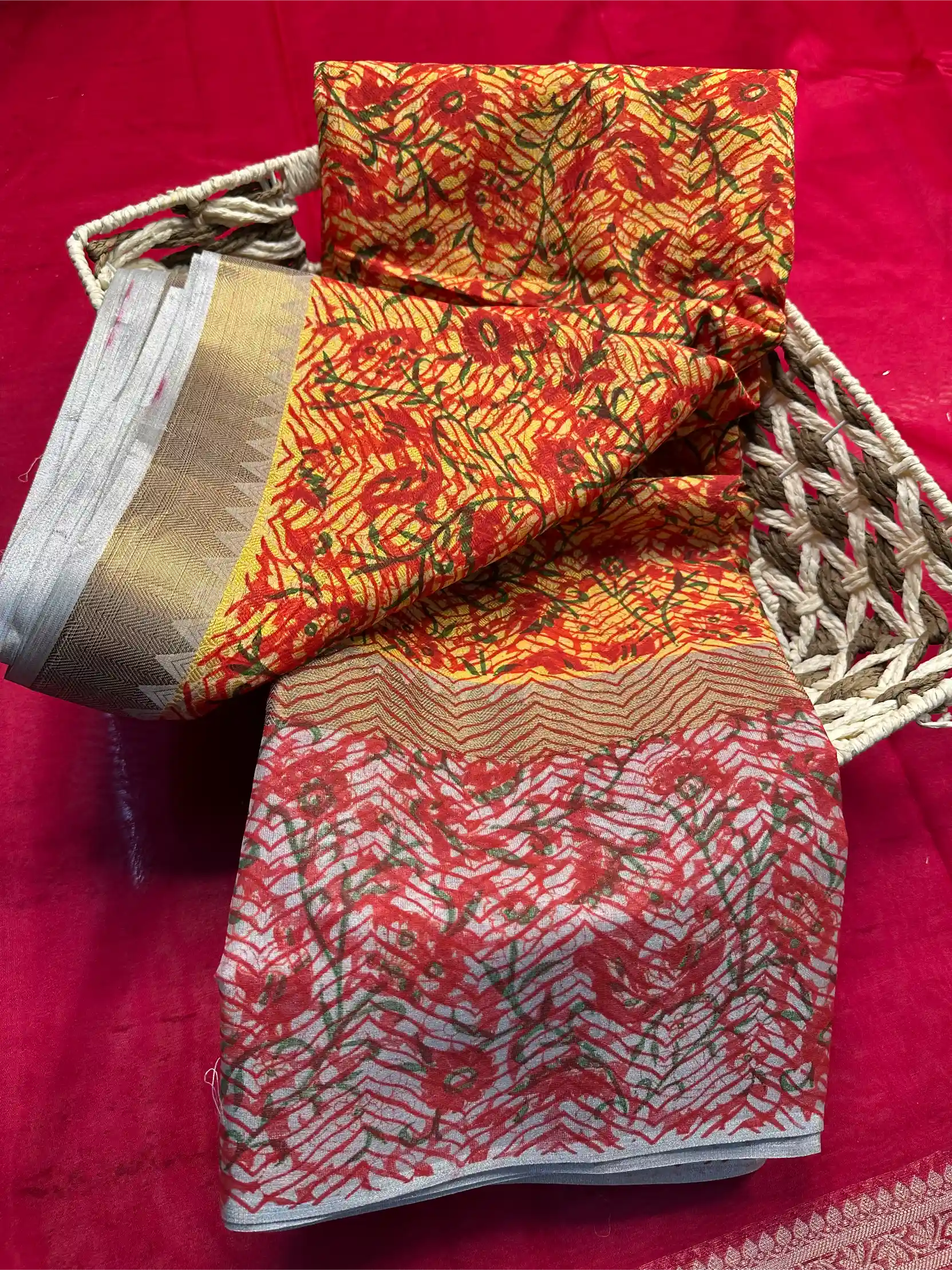 Beautiful Softsilk Embossed Weave Banarasi Saree