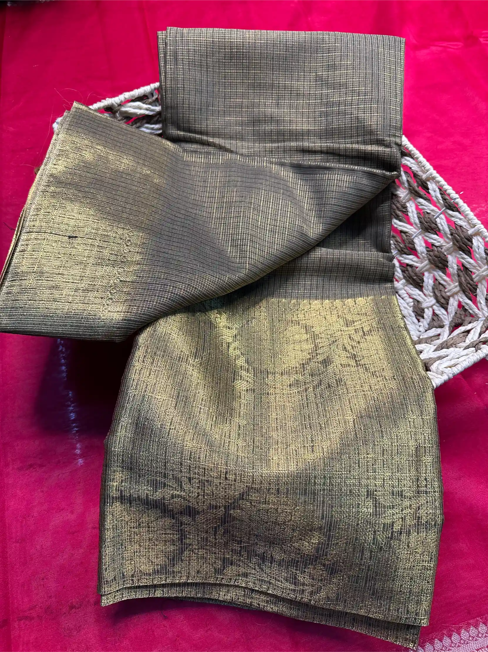 Beautiful Softsilk Embossed Weave Banarasi Saree