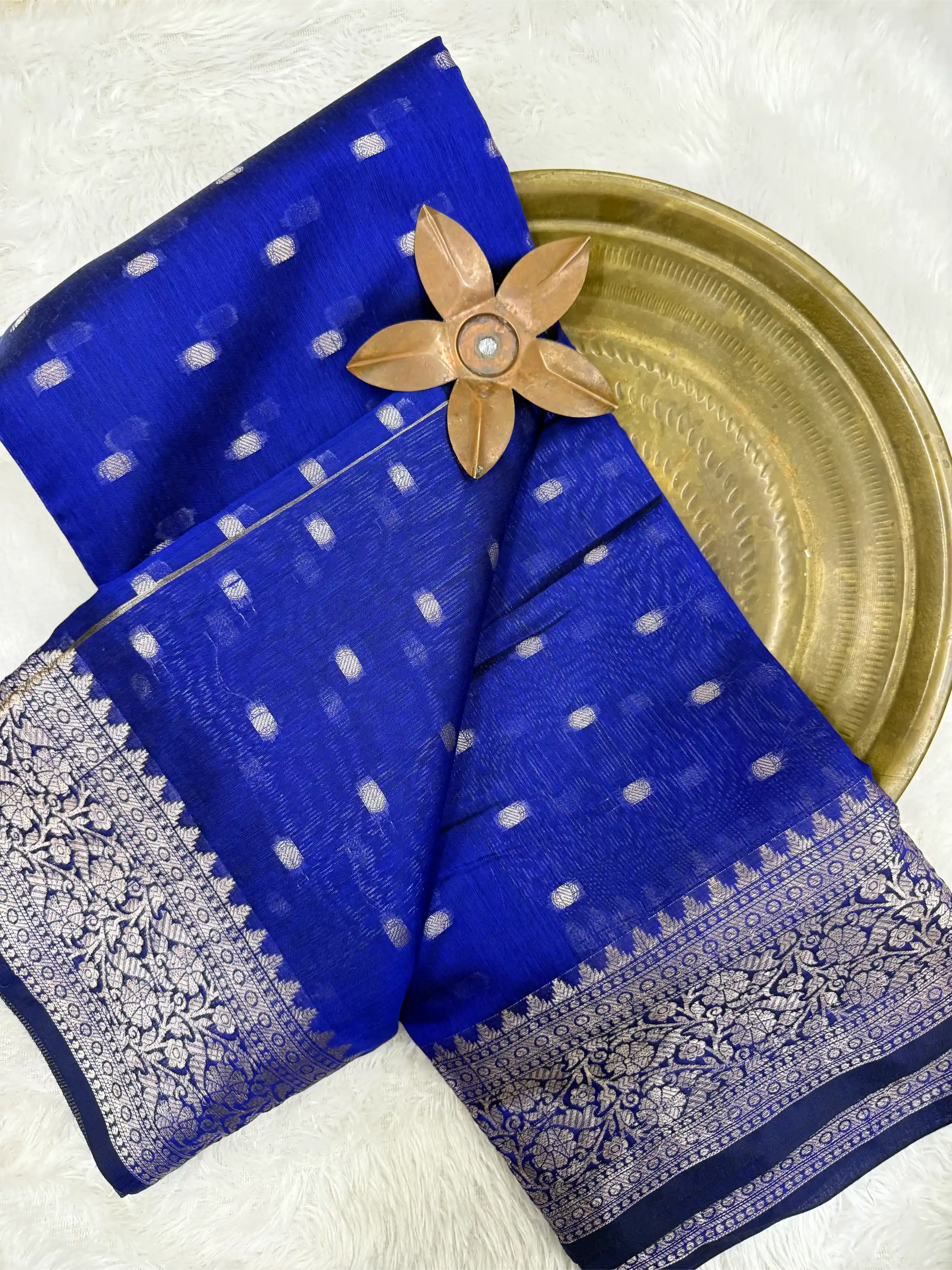 Beautiful Softsilk Embossed Weave Banarasi Saree