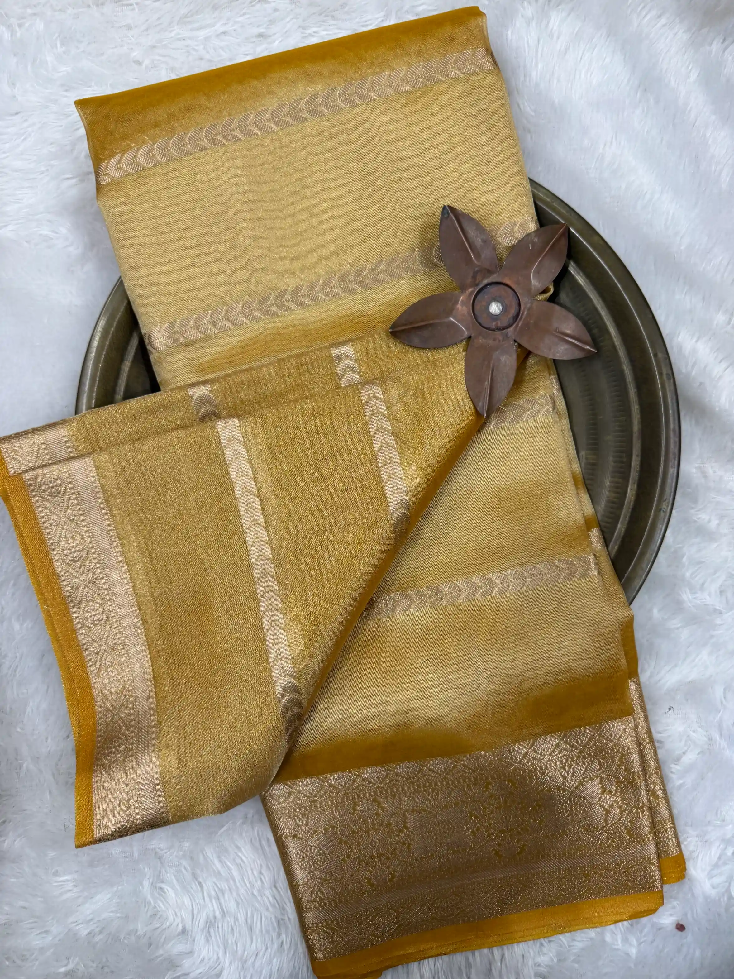 Beautiful Softsilk Embossed Weave Banarasi Saree