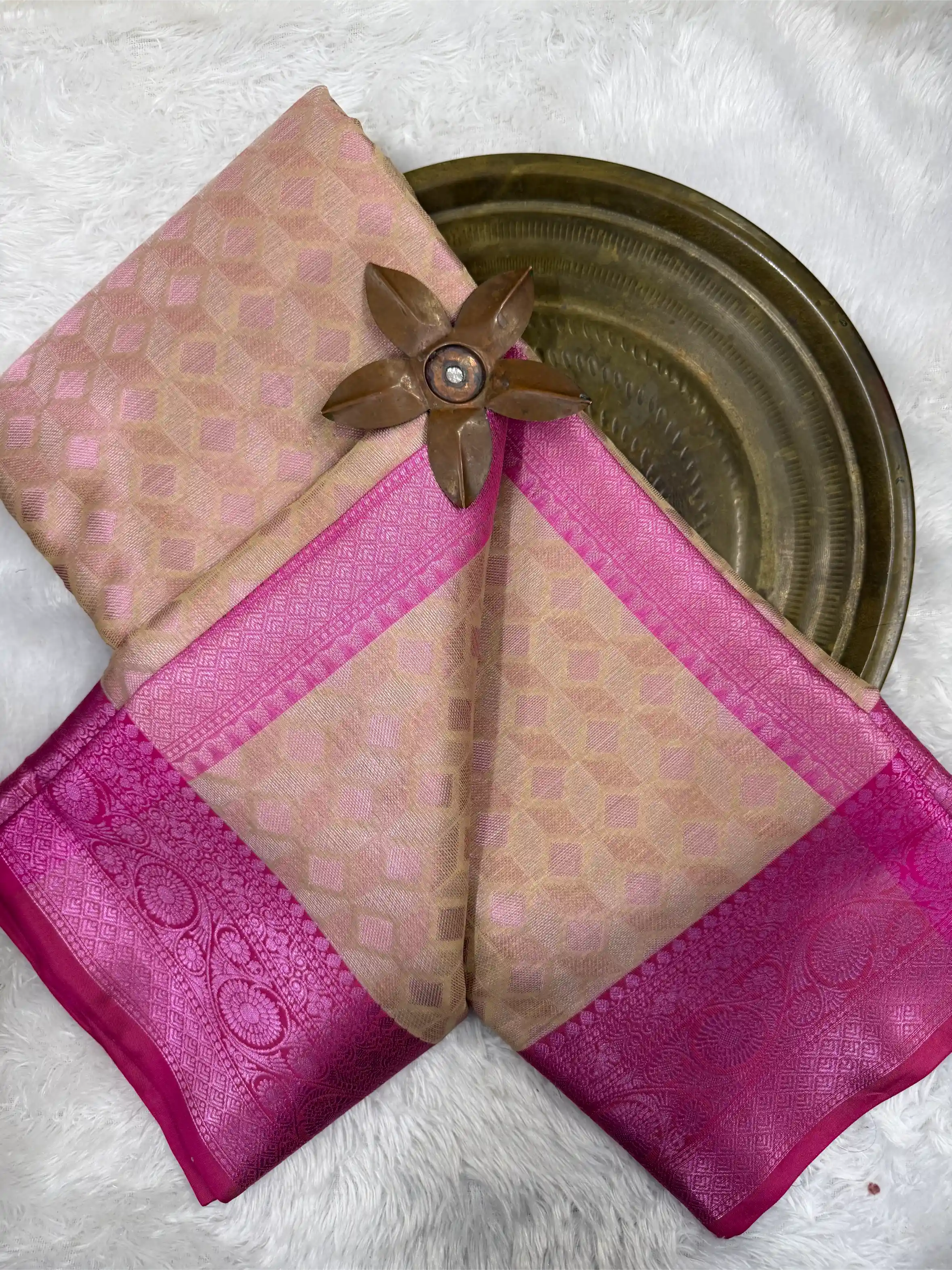 Beautiful Softsilk Embossed Weave Banarasi Saree