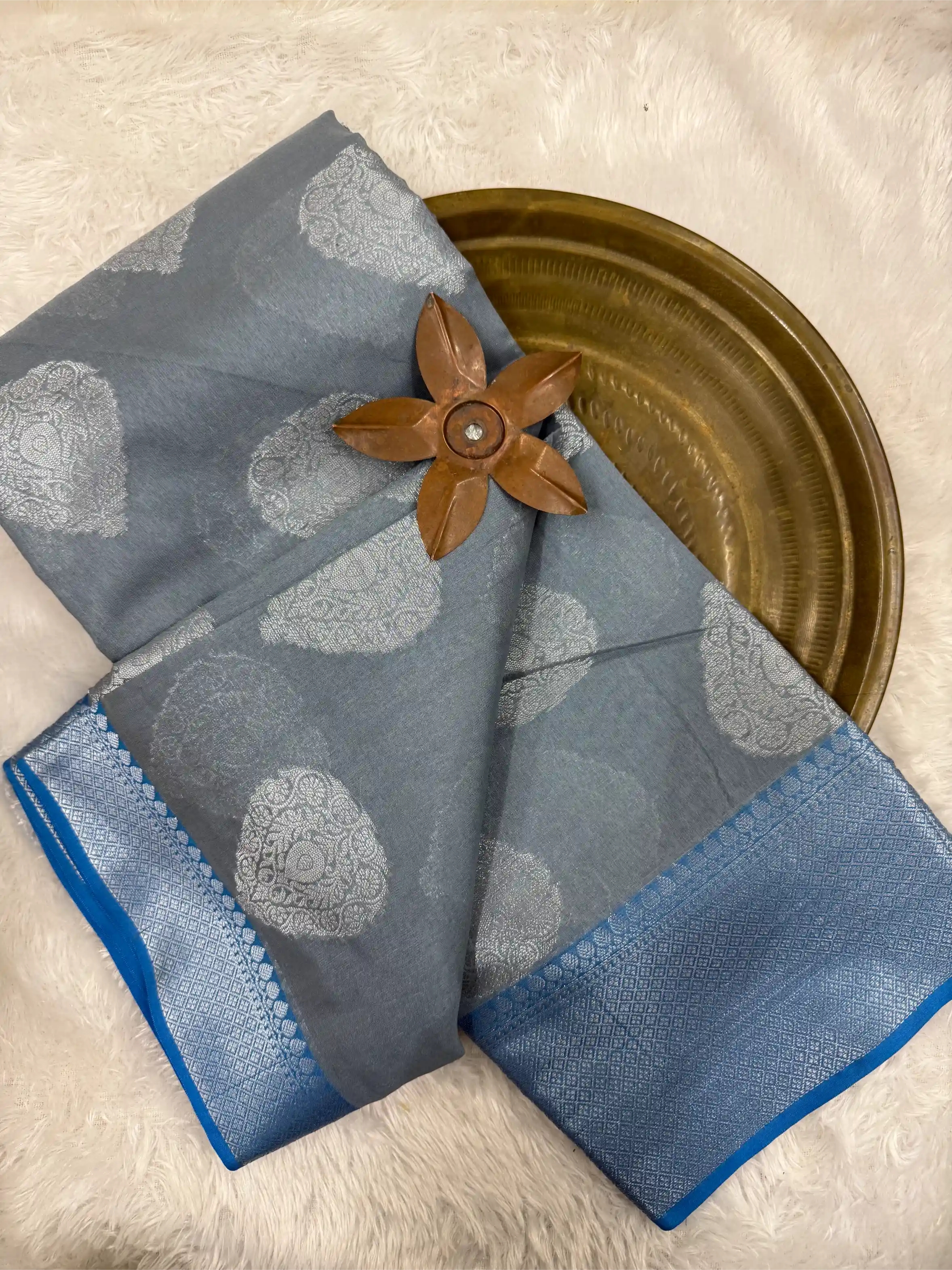 Beautiful Softsilk Embossed Weave Banarasi Saree