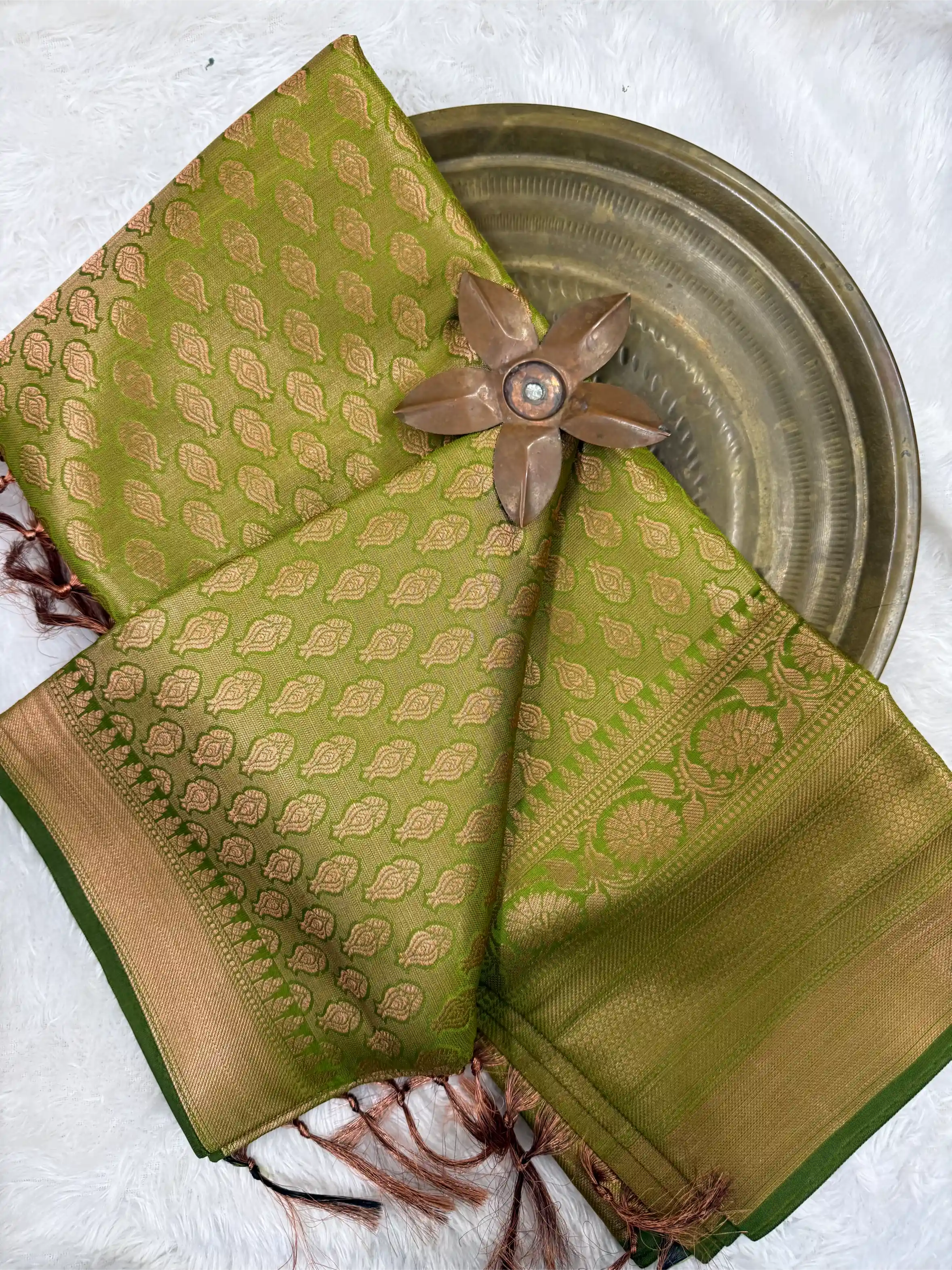 Beautiful Softsilk Embossed Weave Banarasi Saree