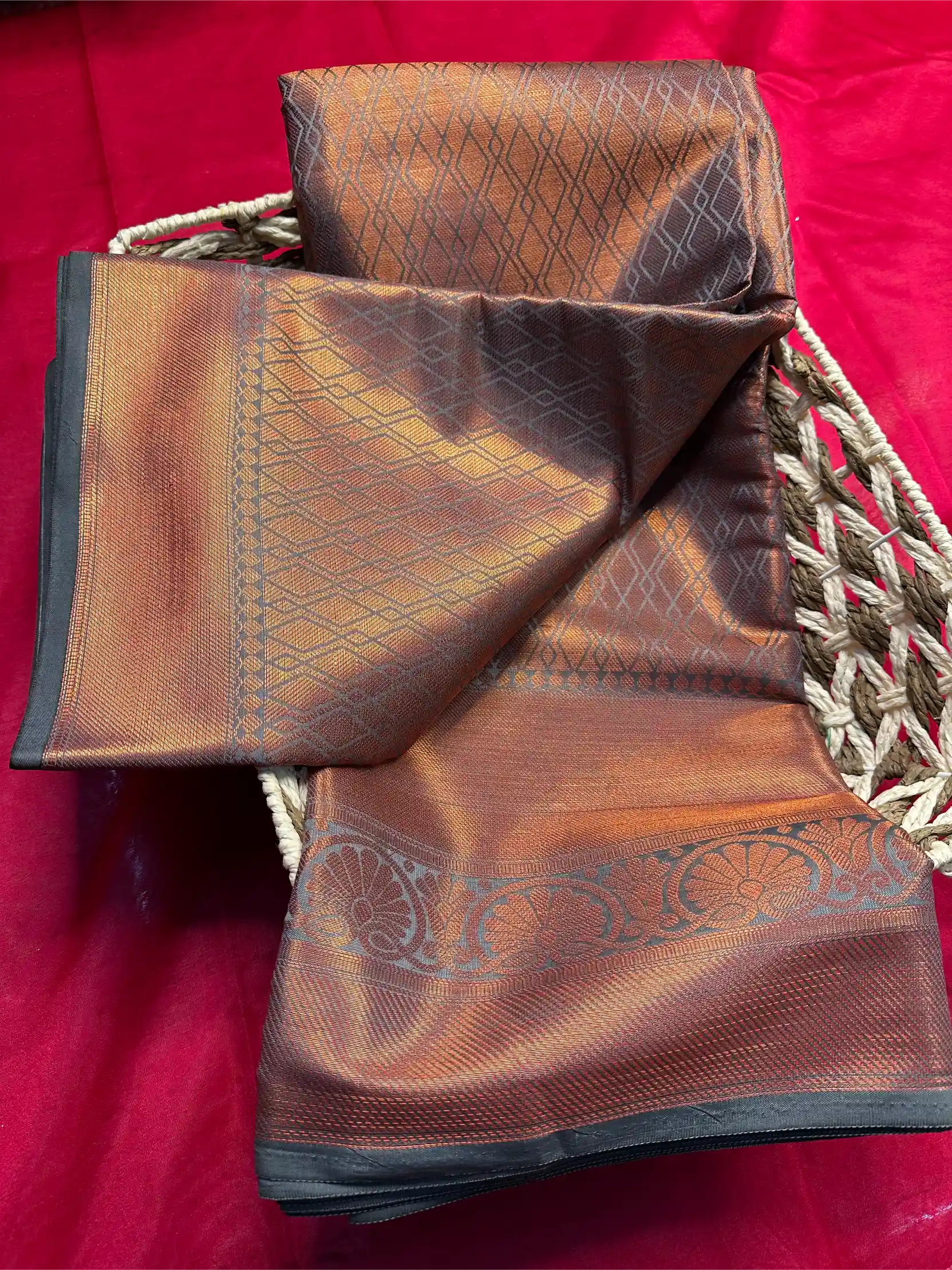 Beautiful Softsilk Embossed Weave Banarasi Saree