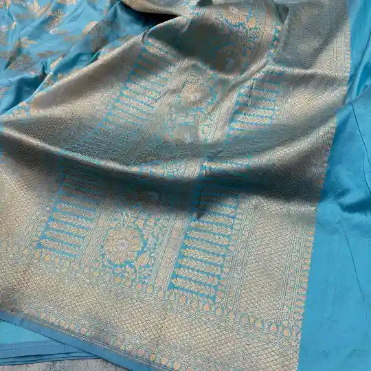 Sona Roopa Weave Pure Katan Silk Banarasi Saree