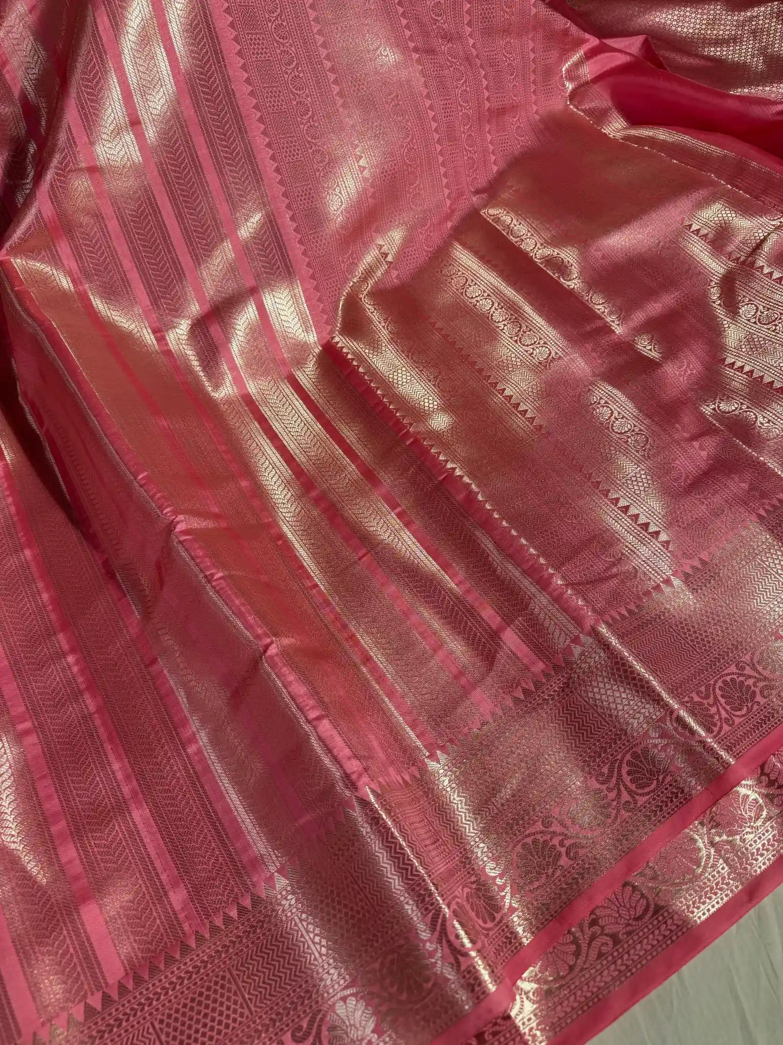 Sreeleela Mam Inspired Katan Tissue Silk Saree with Rich Pallu and Blouse