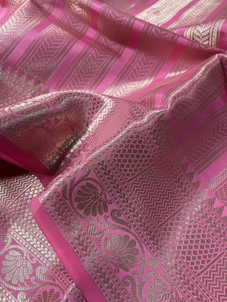 Sreeleela Mam Inspired Katan Tissue Silk Banarasi Saree