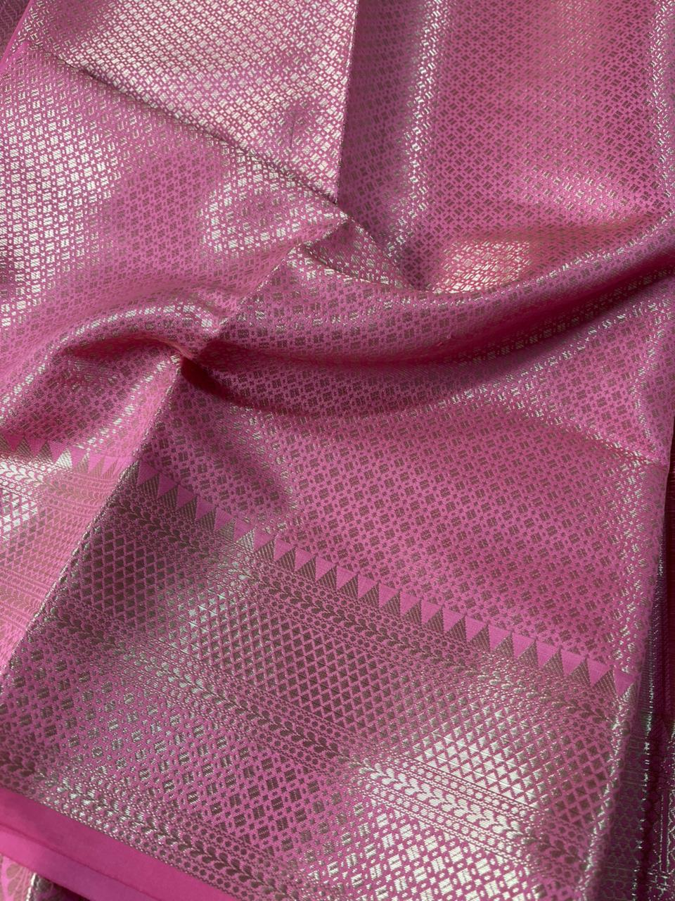 Sreeleela Mam Inspired Katan Tissue Silk Banarasi Saree