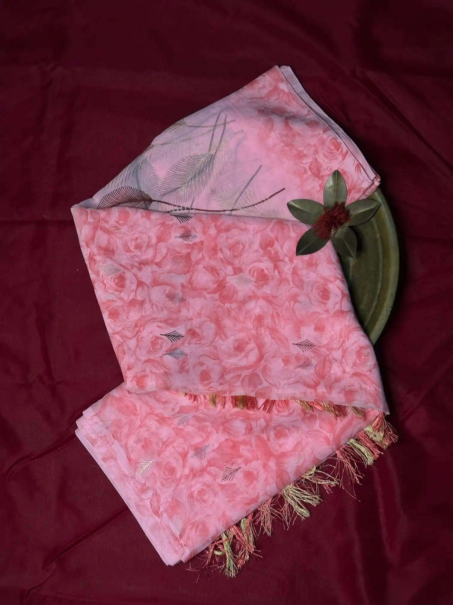 Traditional Embossed Weave Softsilk Banarasi Saree