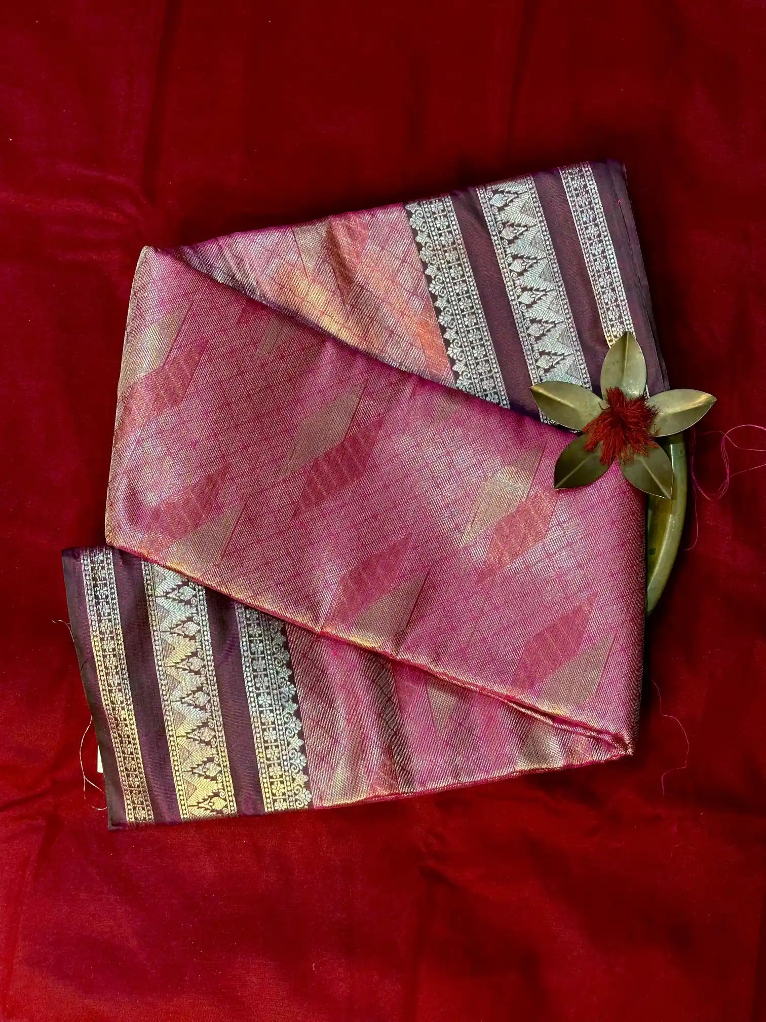 Traditional Embossed Weave Softsilk Banarasi Saree