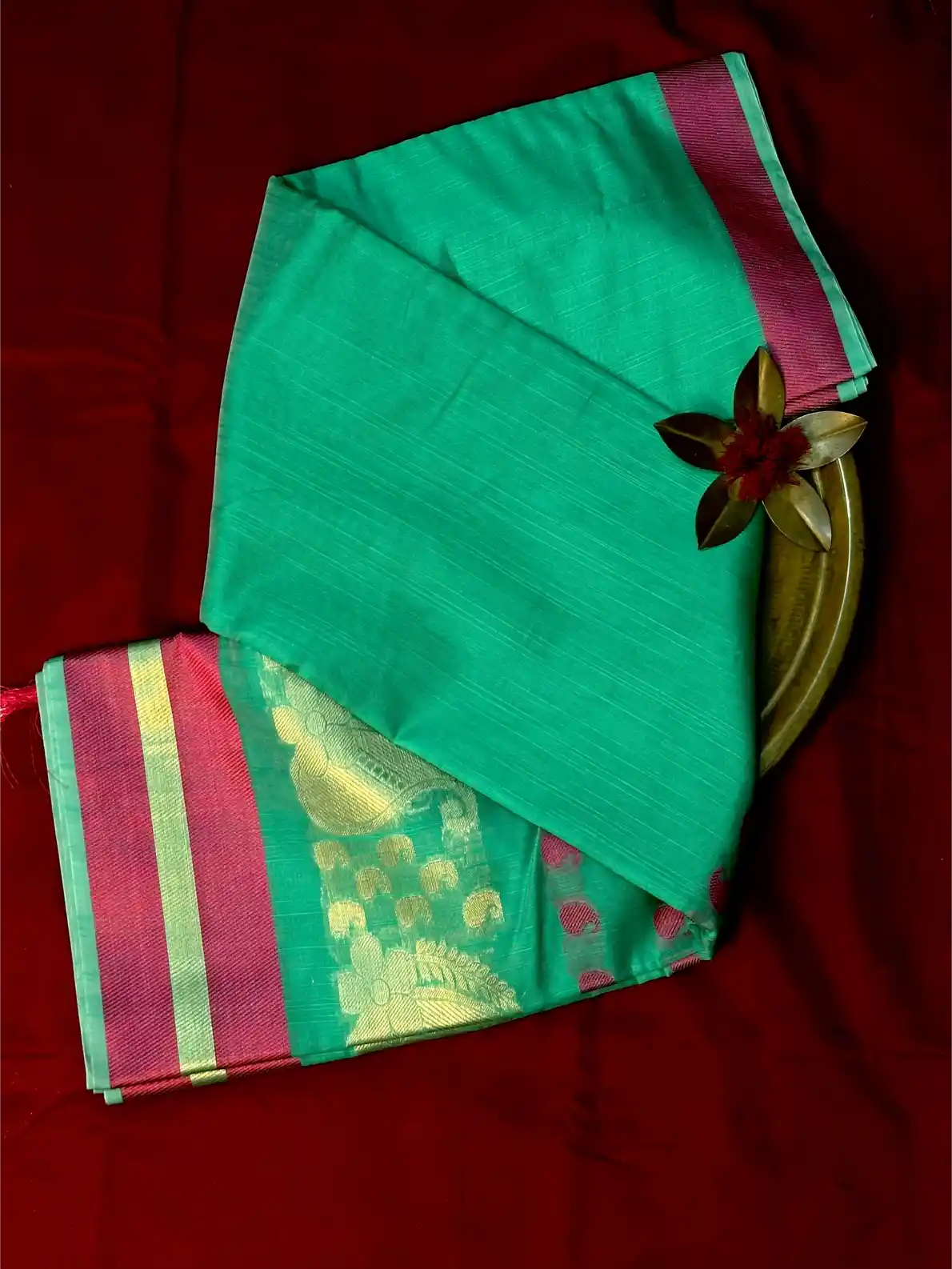 Traditional Embossed Weave Softsilk Banarasi Saree