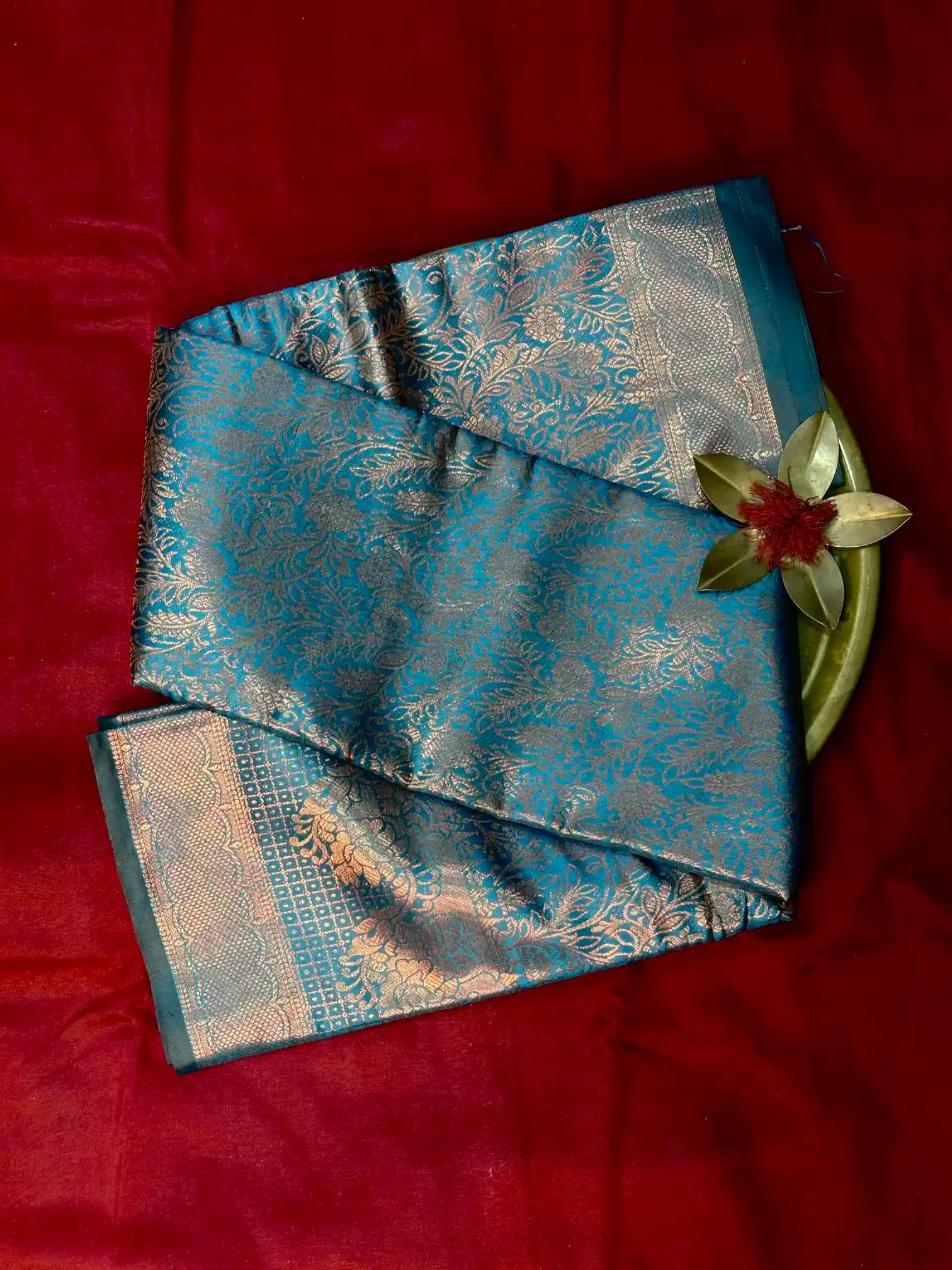 Traditional Embossed Weave Softsilk Banarasi Saree