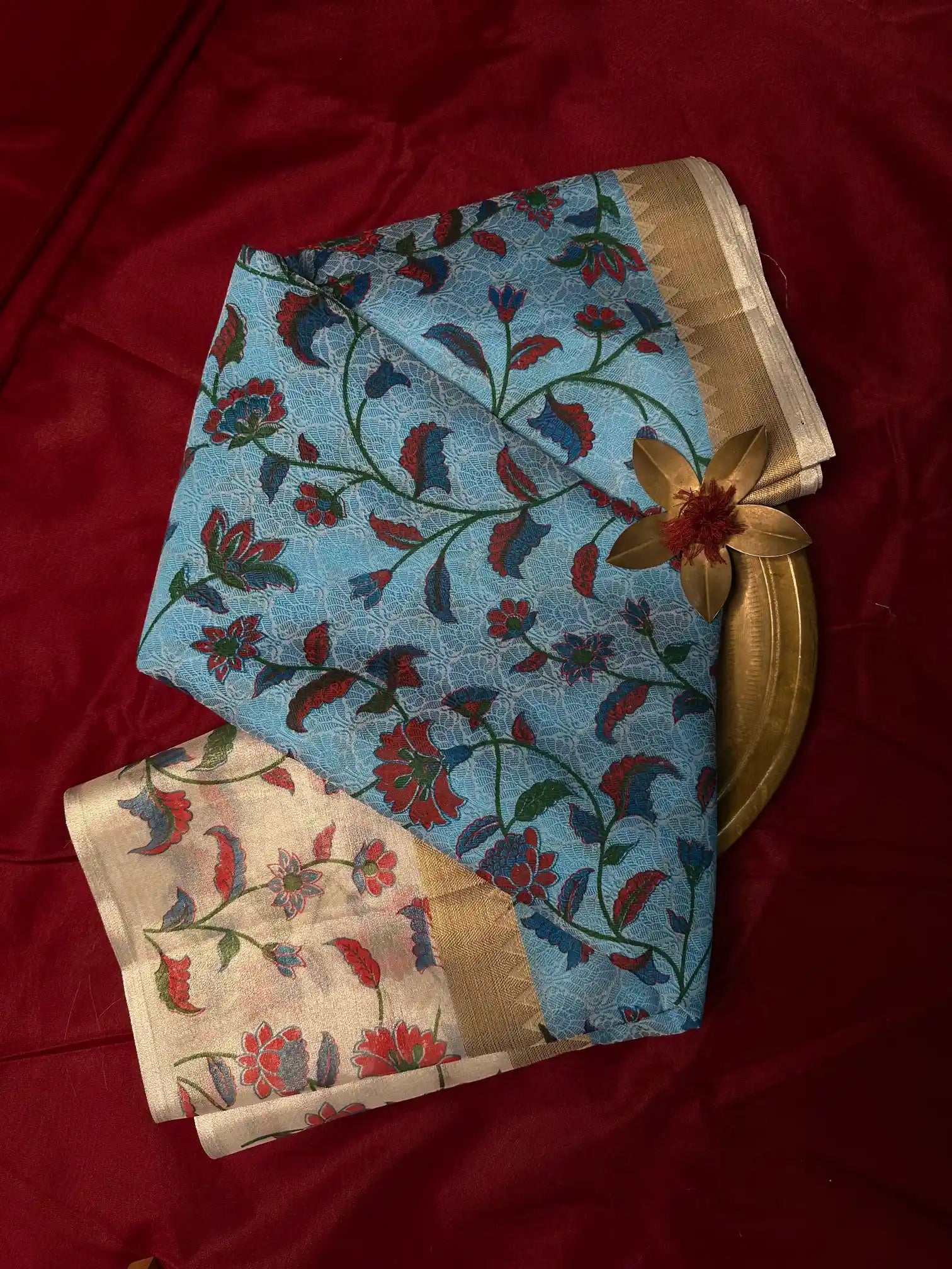 Traditional Embossed Weave Softsilk Banarasi Saree