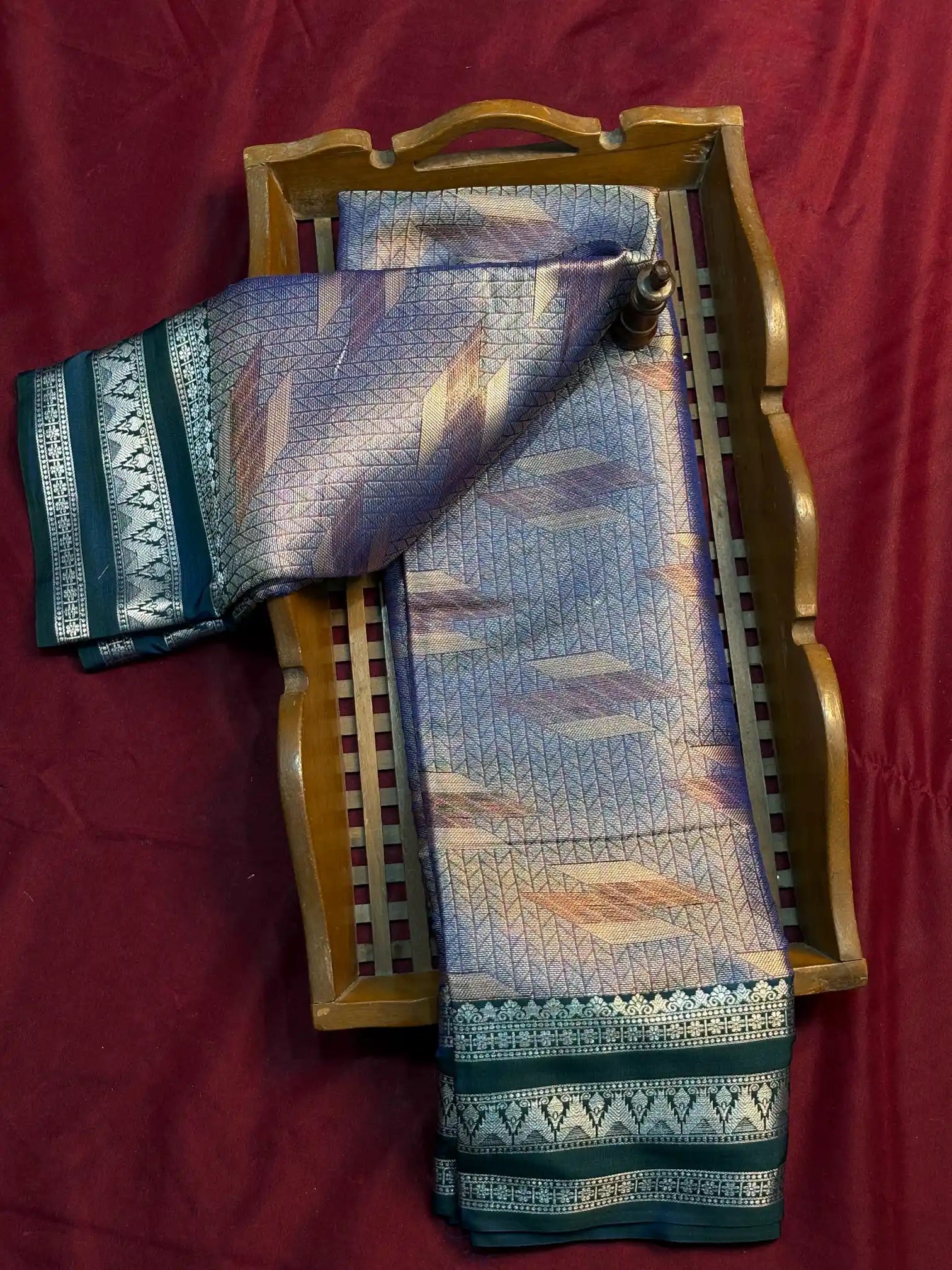 Traditional Embossed Weave Softsilk Banarasi Saree