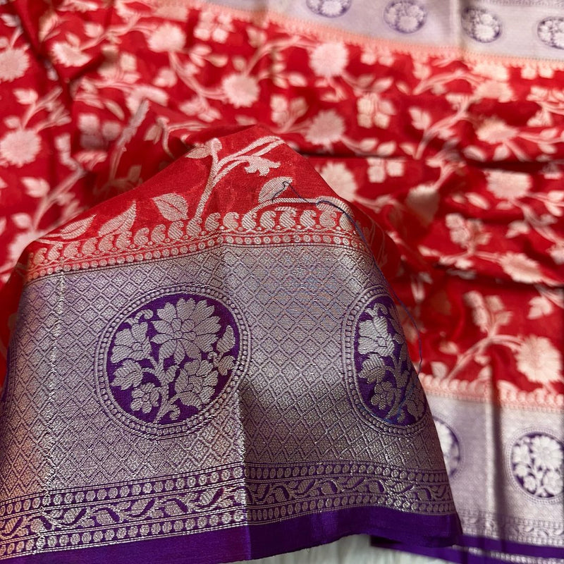 Traditional Chinia Silk Banarasi Saree