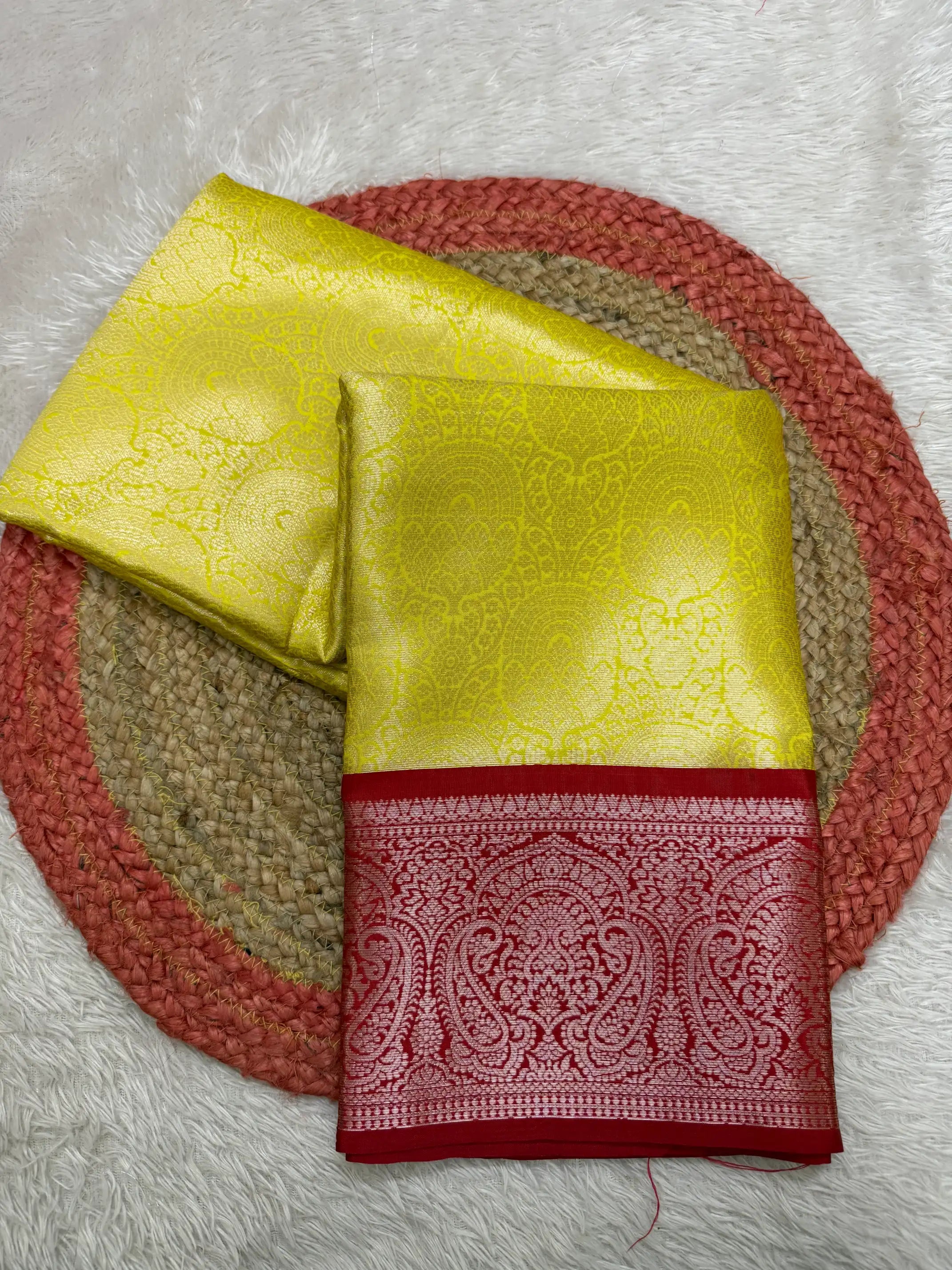 Contemporary Weave Kora Tissue Silk Banarasi Saree