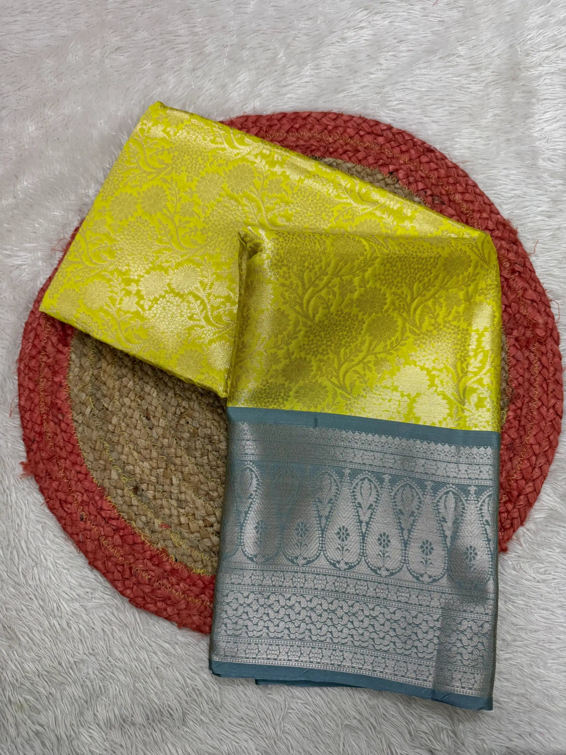Contemporary Weave Kora Tissue Silk Banarasi Saree