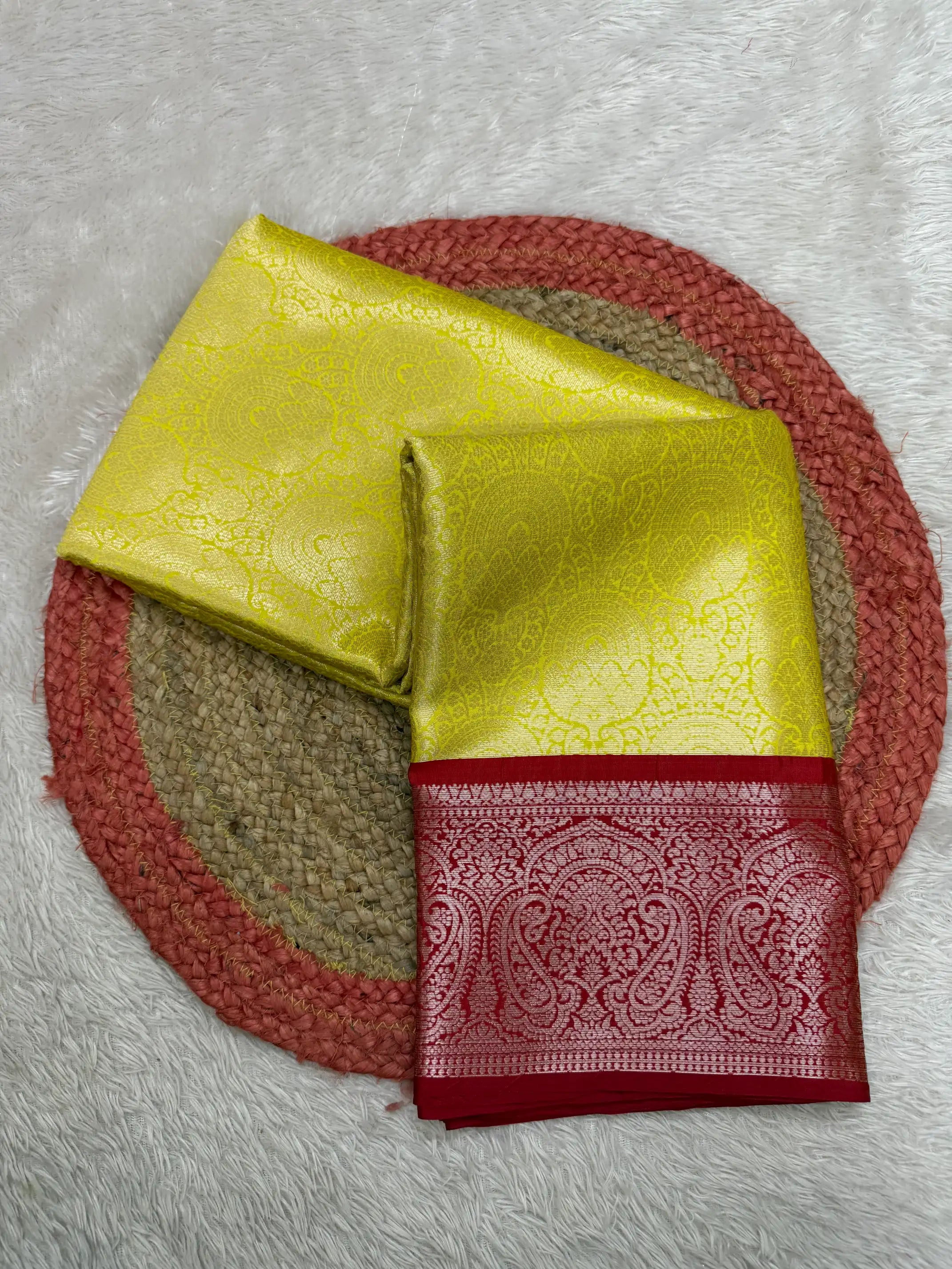 Contemporary Weave Kora Tissue Silk Banarasi Saree
