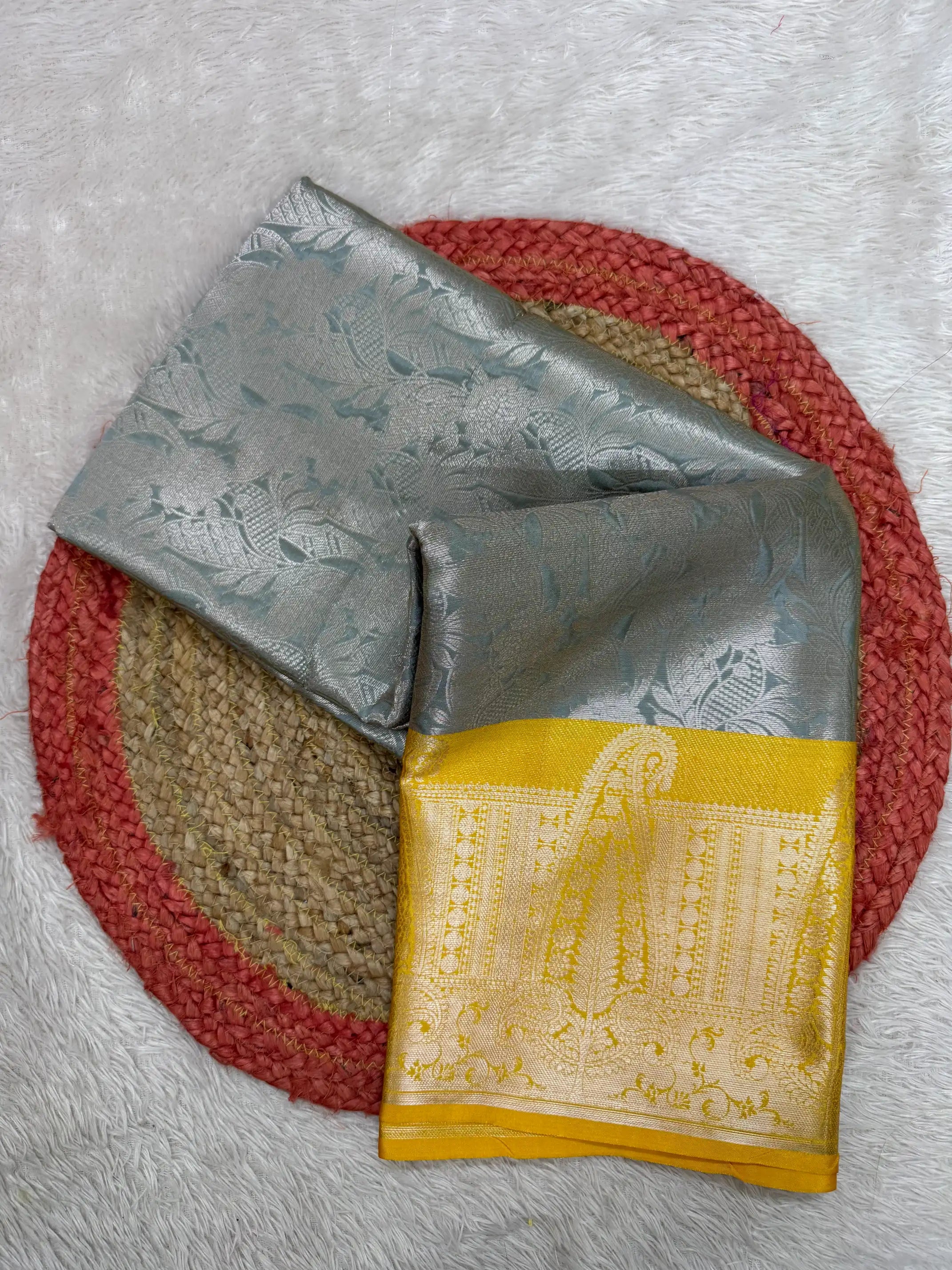 Contemporary Weave Kora Tissue Silk Banarasi Saree
