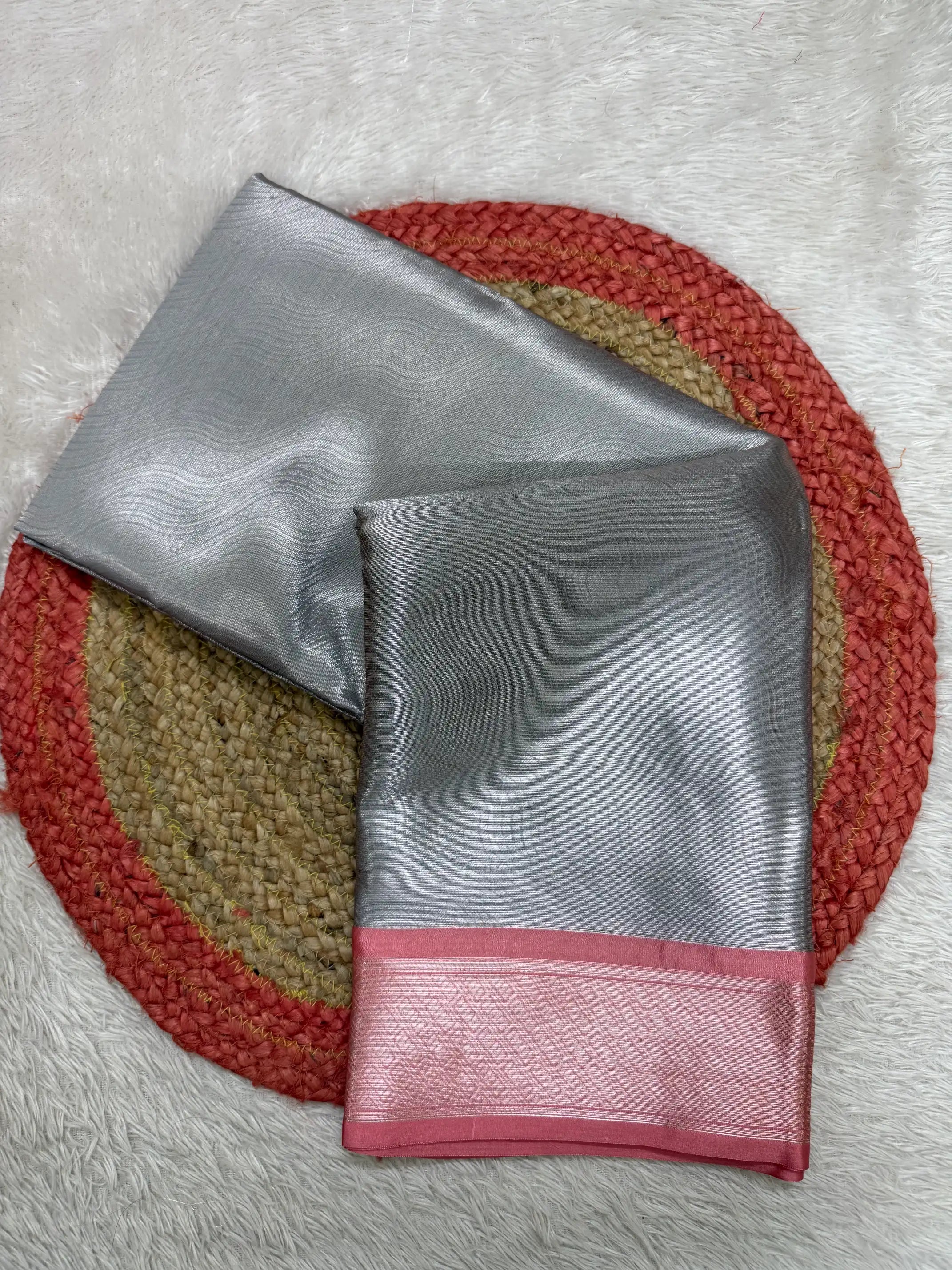 Contemporary Weave Kora Tissue Silk Banarasi Saree