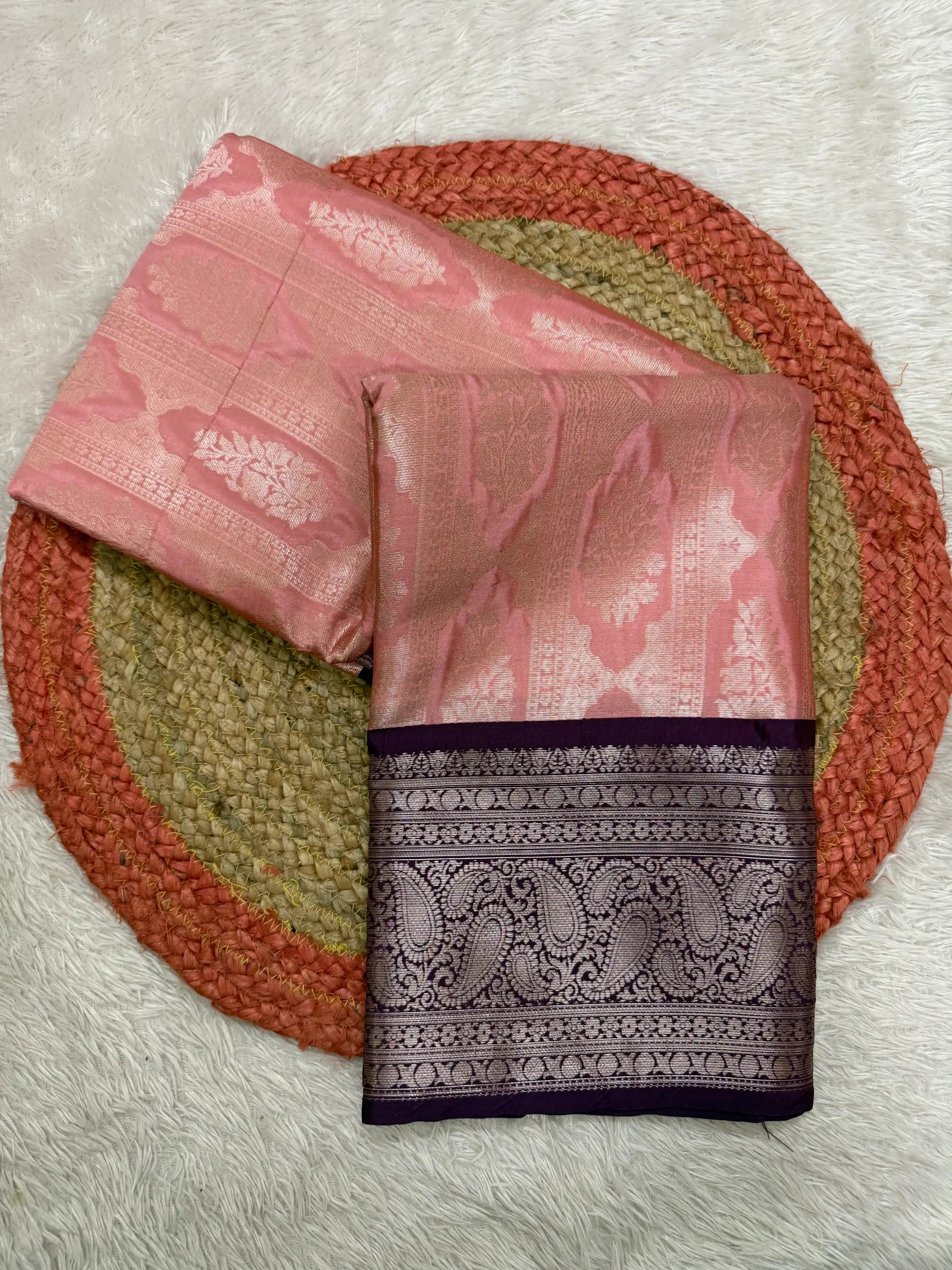Contemporary Weave Kora Tissue Silk Banarasi Saree