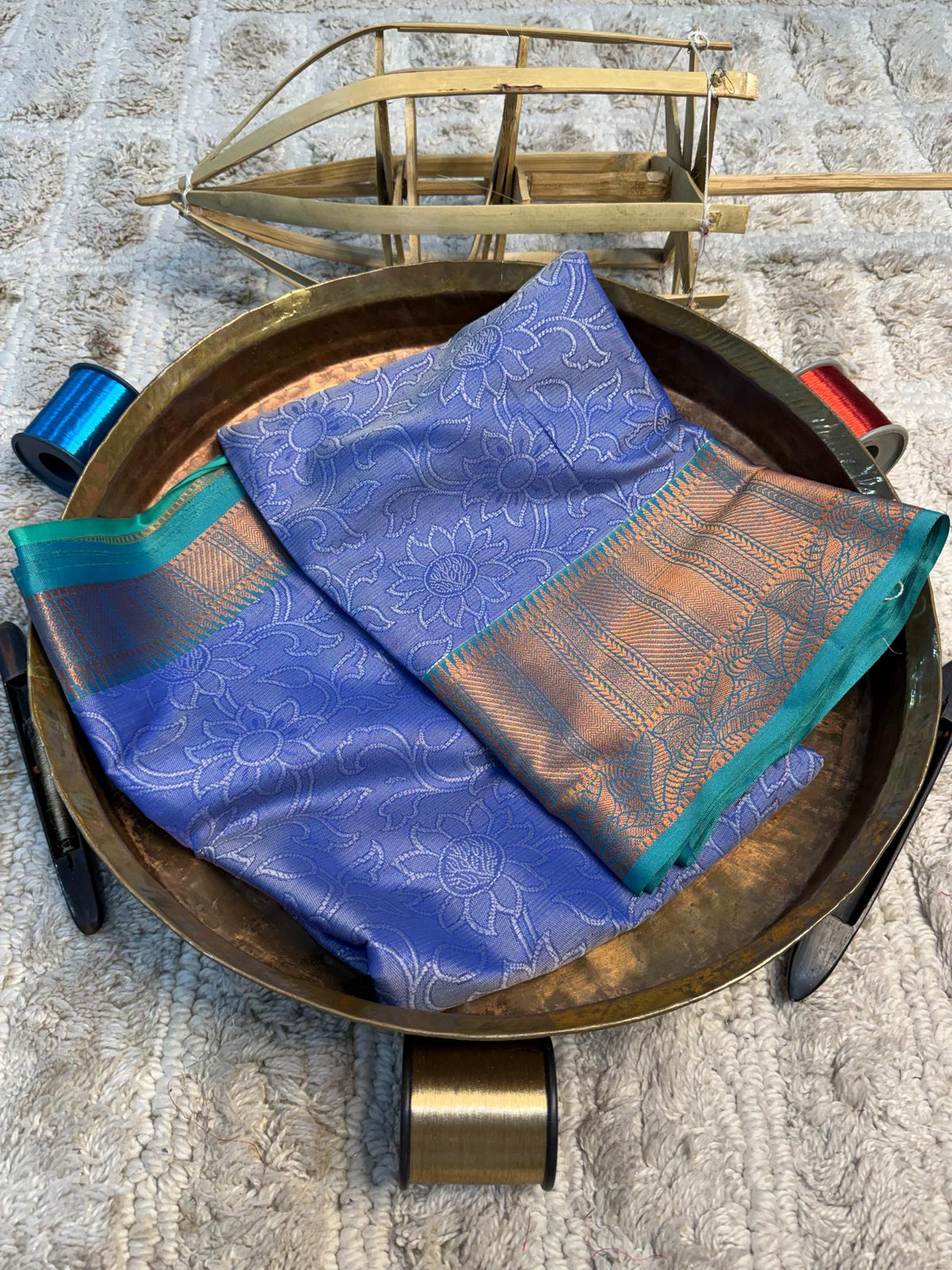 Eccentric zari weave Softsilk Banarasi Saree