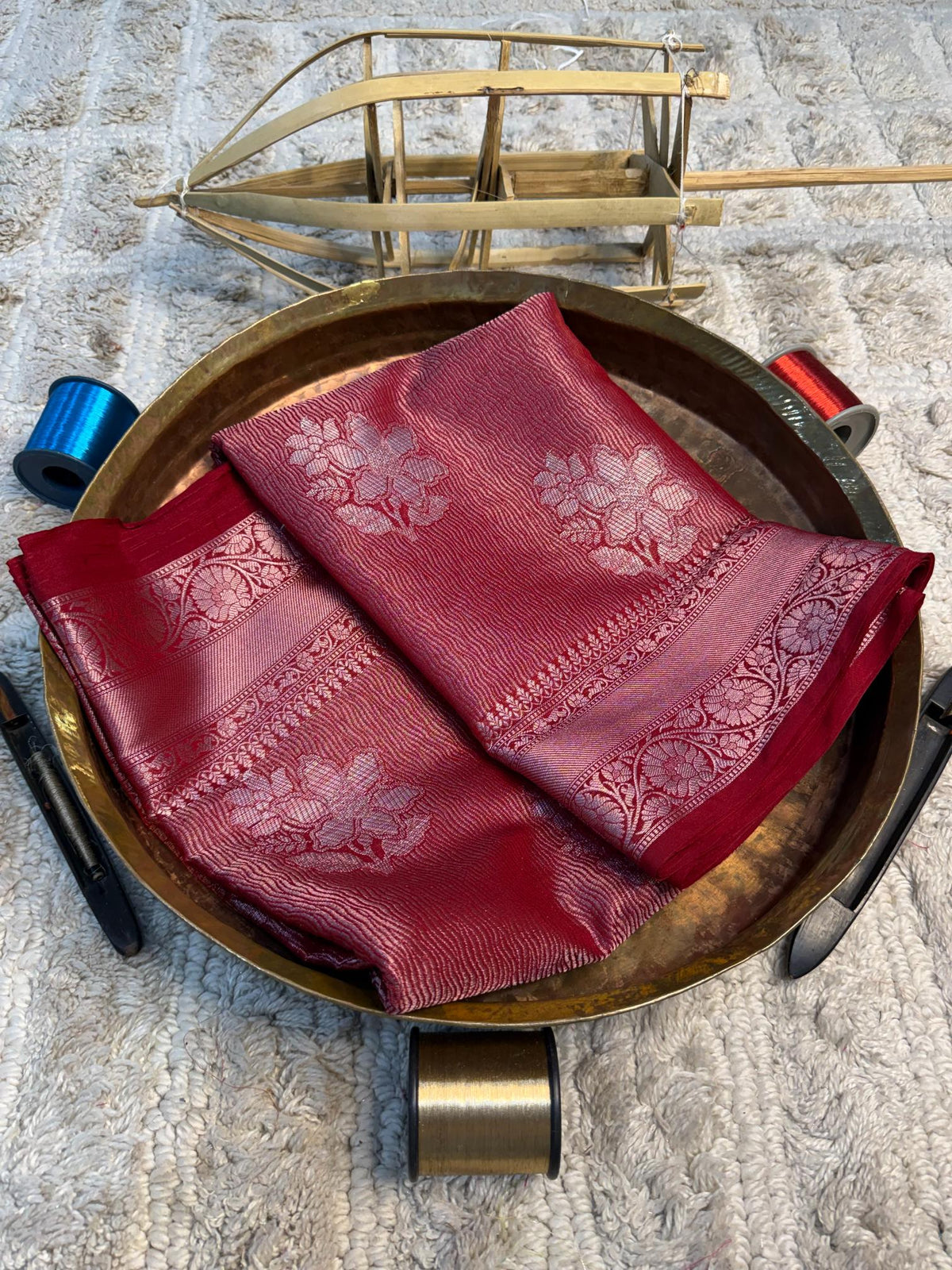 Eccentric zari weave Softsilk Banarasi Saree