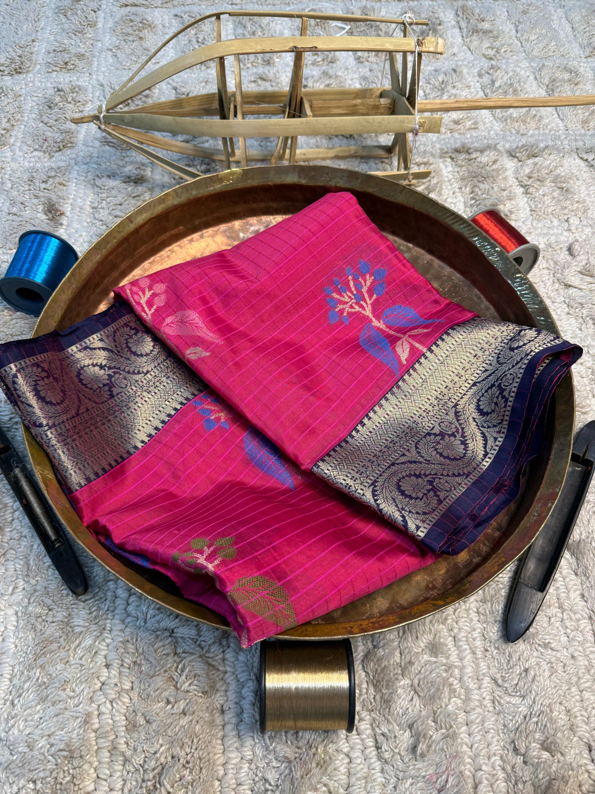Eccentric zari weave Softsilk Banarasi Saree