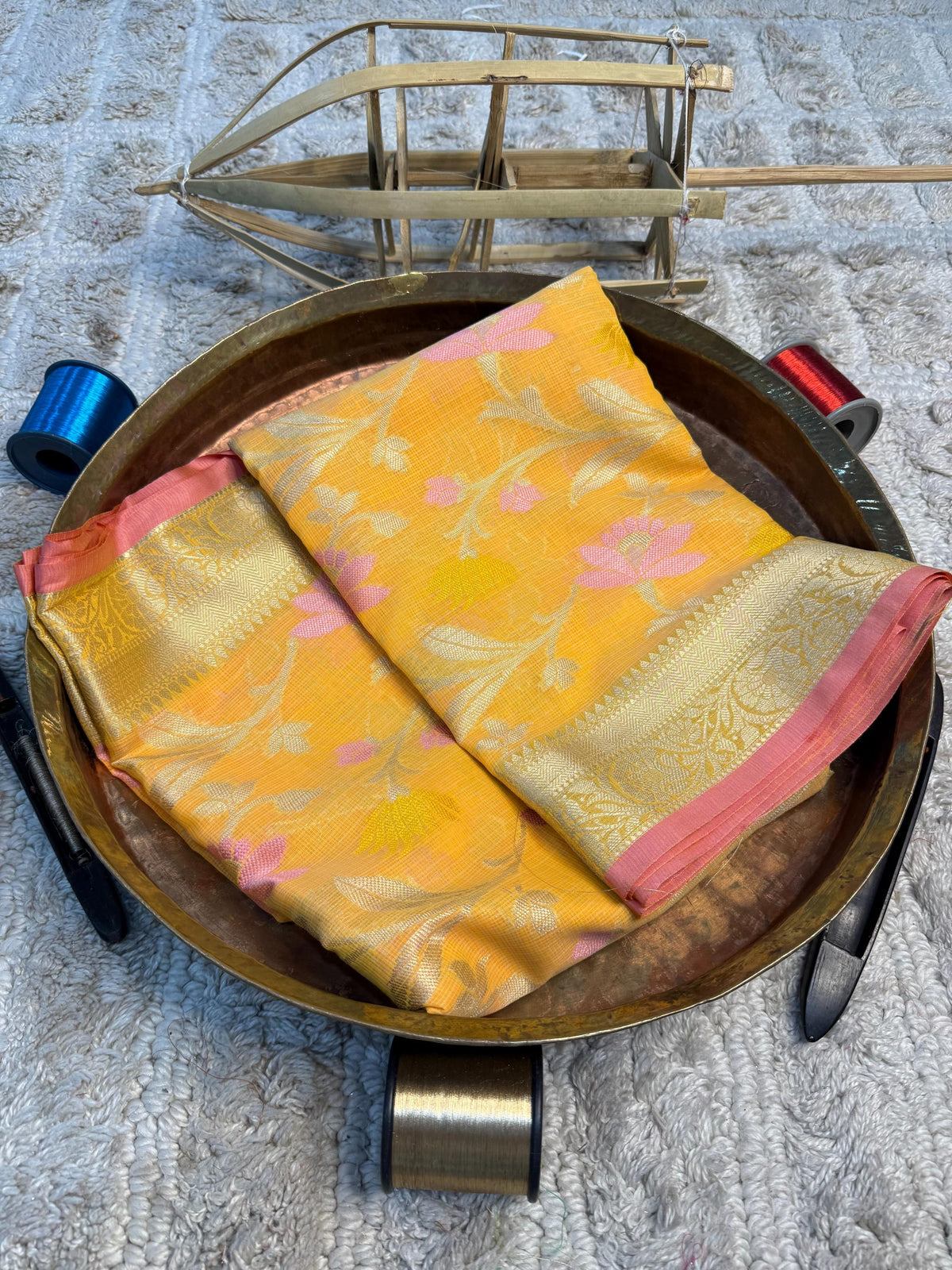 Eccentric zari weave Softsilk Banarasi Saree