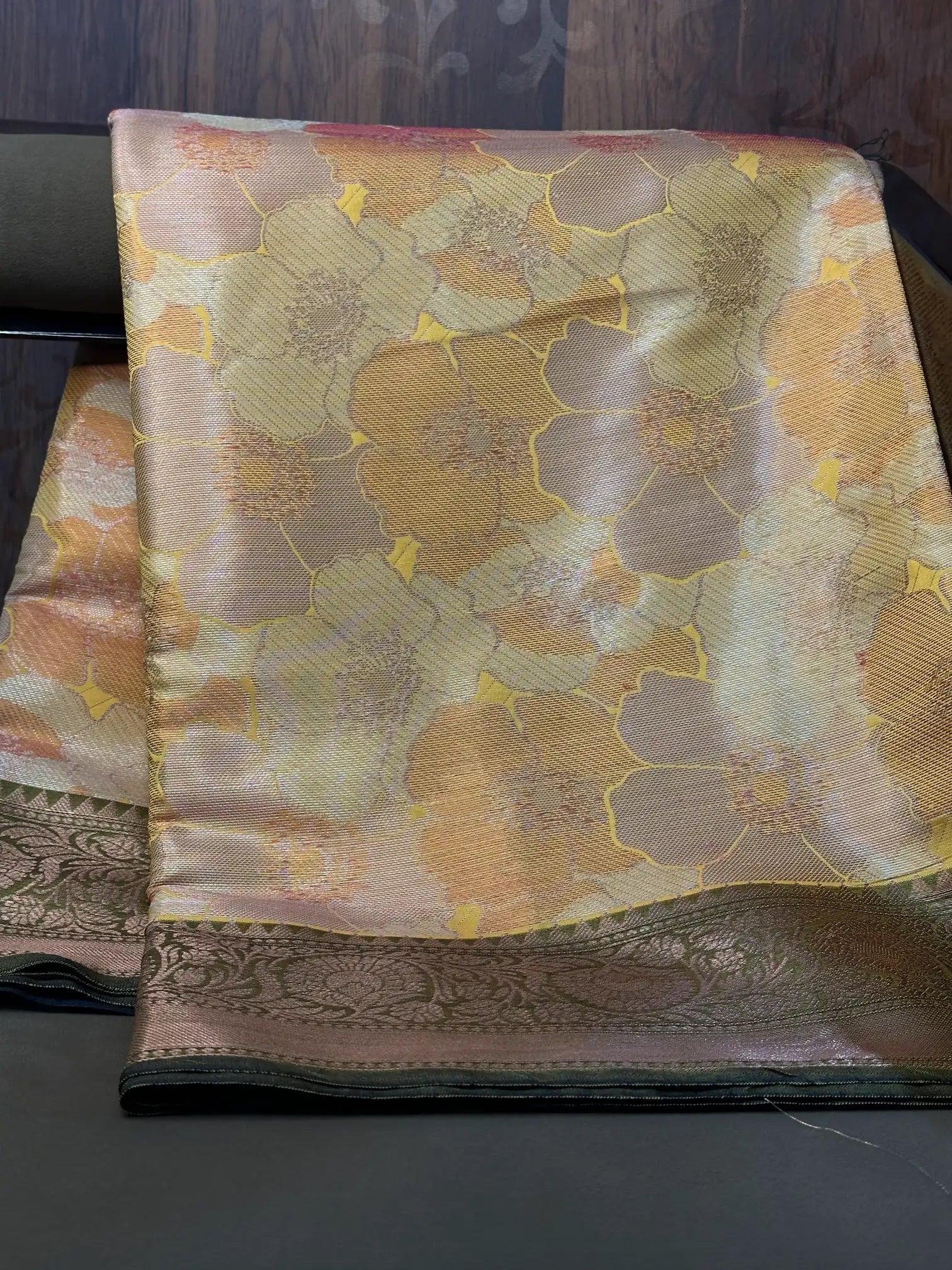 Contemporary weave Softsilk heritage weave saree