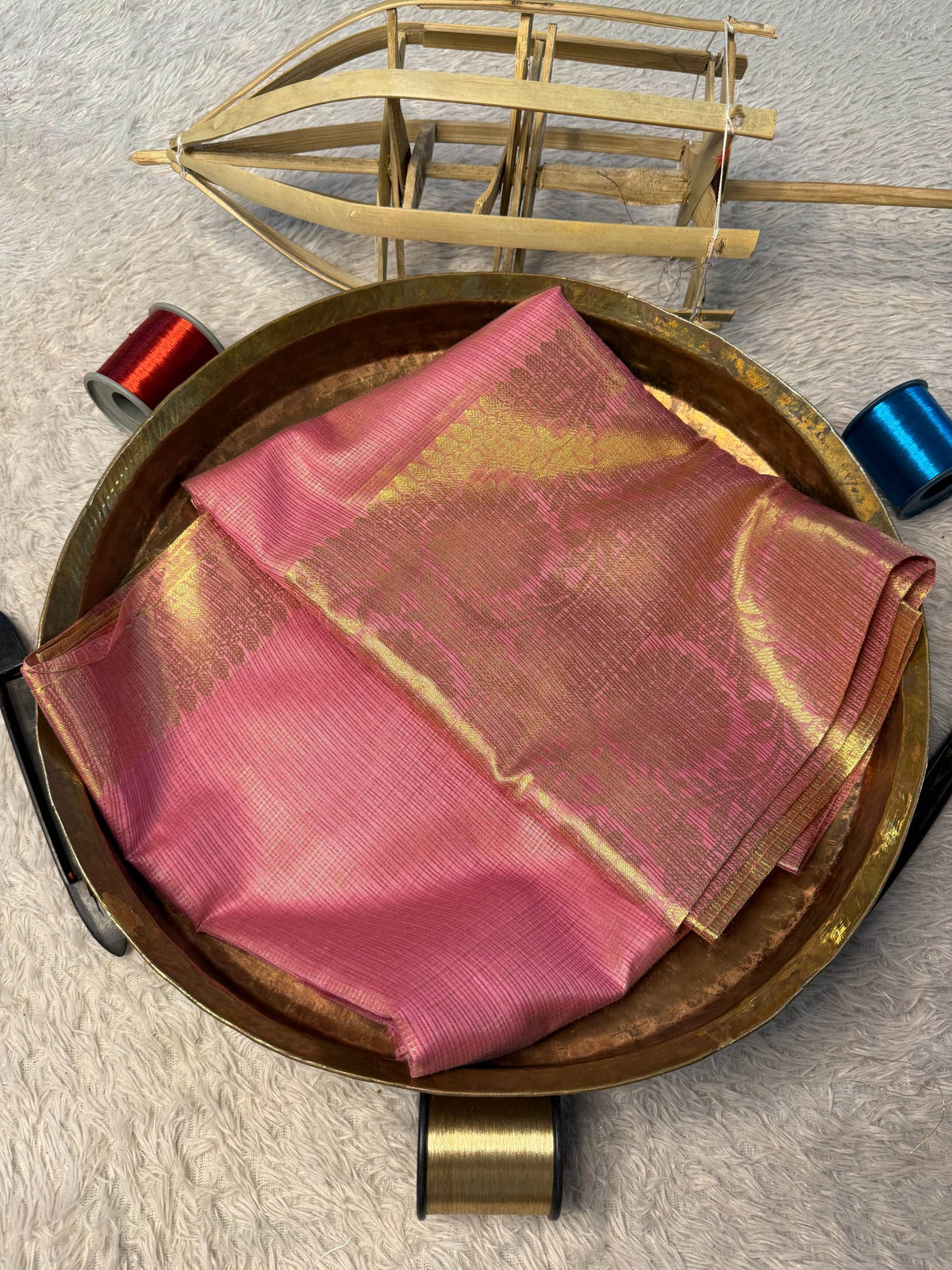 Eccentric zari weave Softsilk Banarasi Saree
