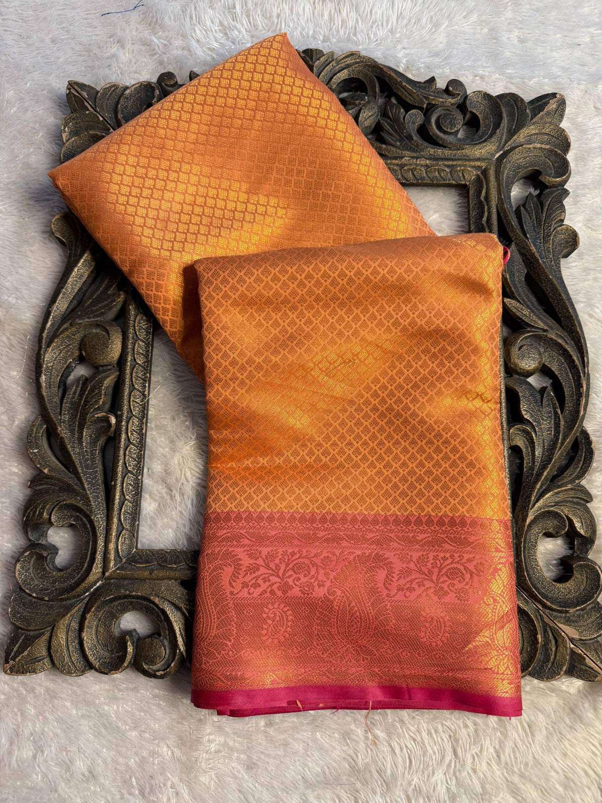 Eccentric zari weave Softsilk Banarasi Saree
