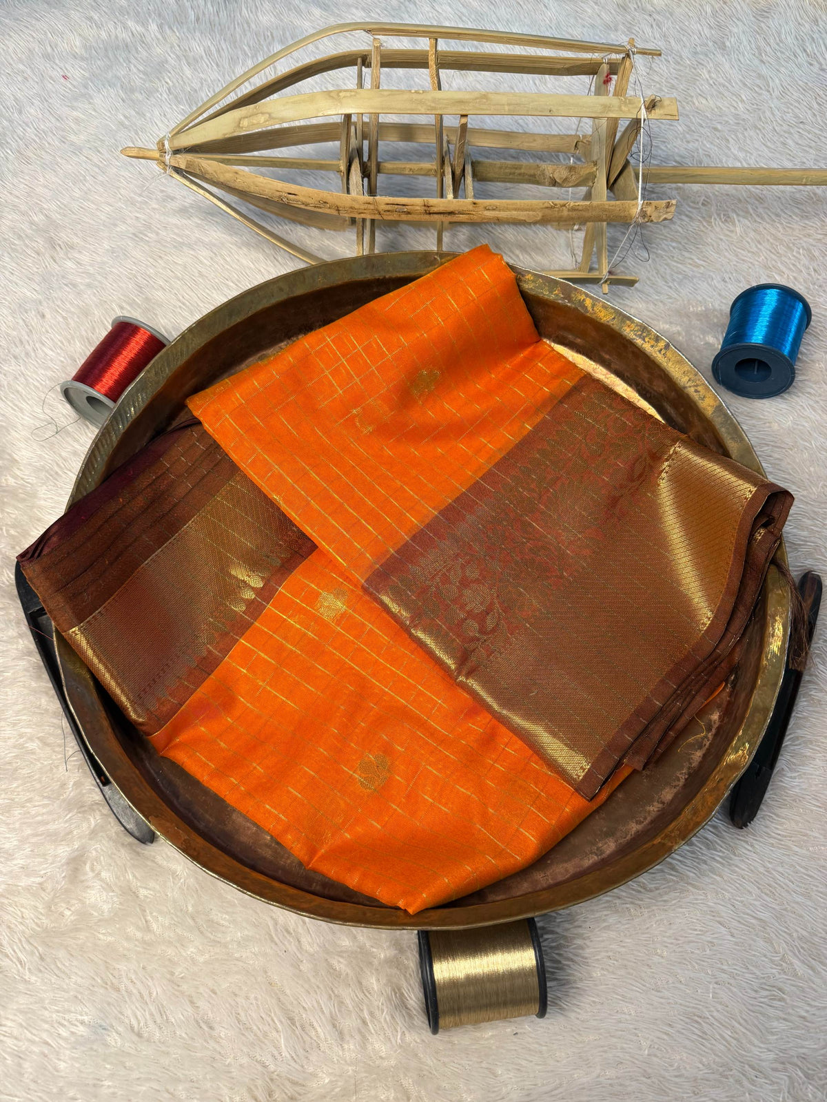 Eccentric zari weave Softsilk Banarasi Saree