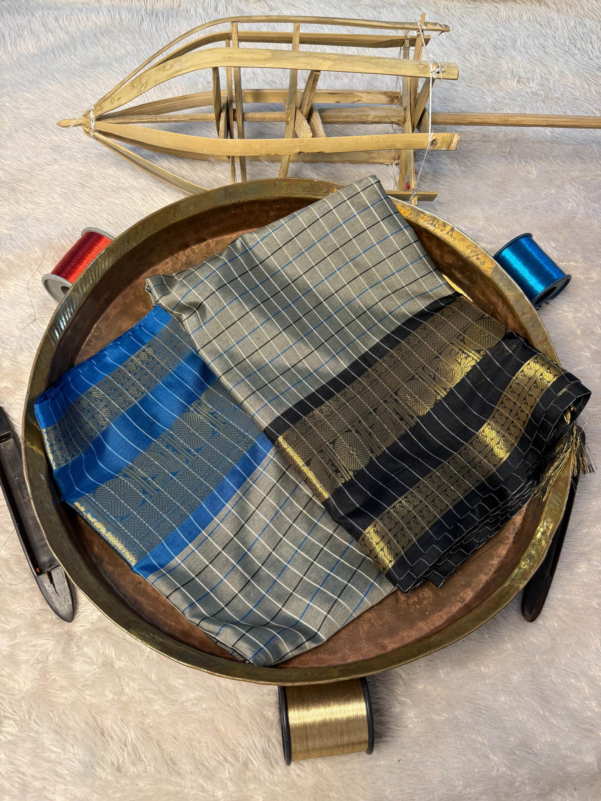 Eccentric zari weave Softsilk Banarasi Saree