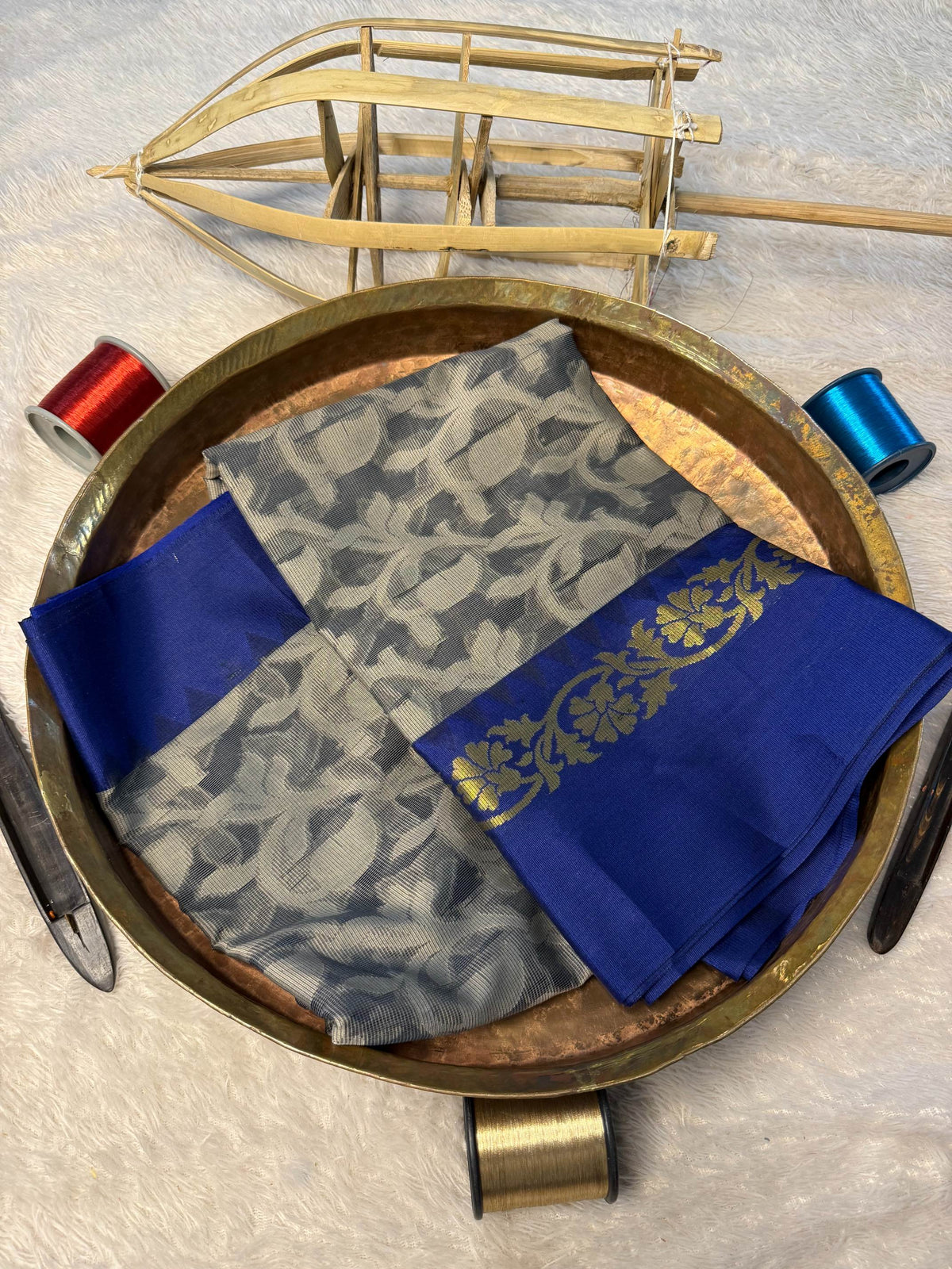 Eccentric zari weave Softsilk Banarasi Saree