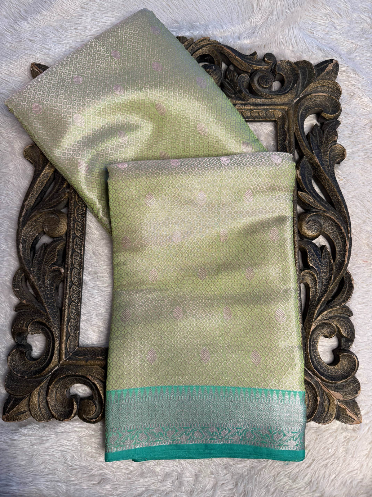 Eccentric zari weave Softsilk Banarasi Saree
