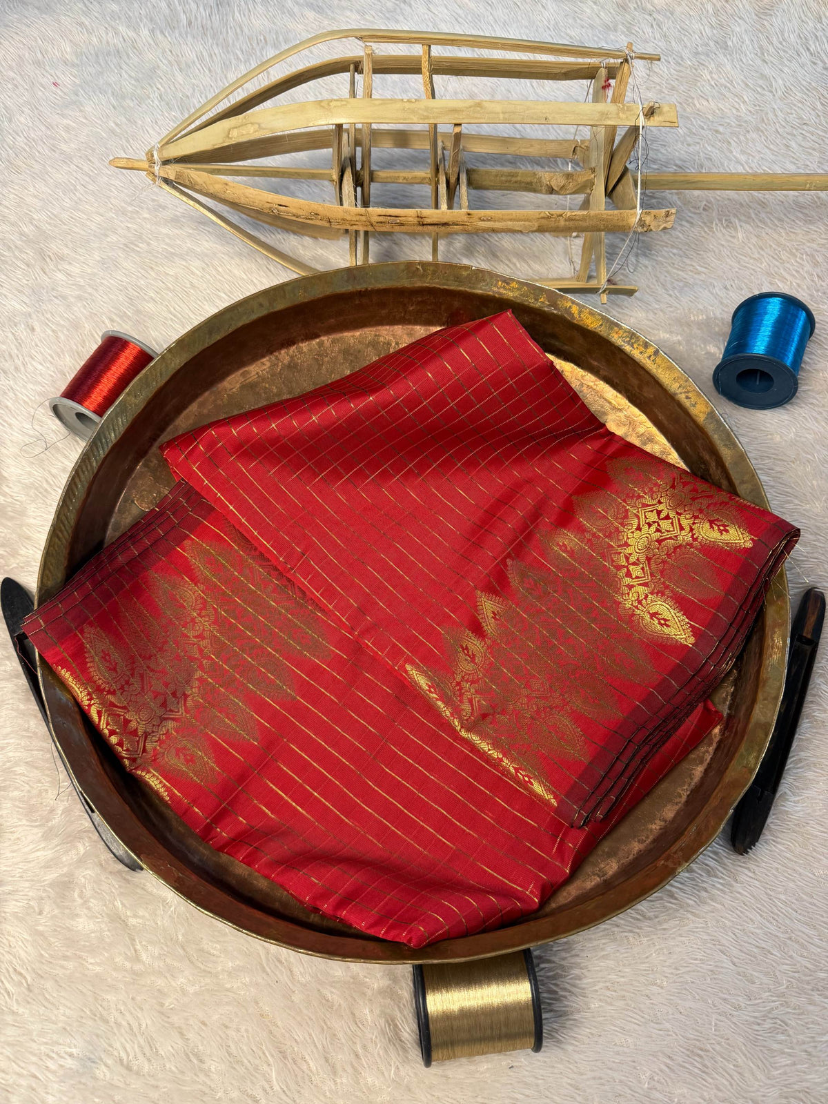 Eccentric zari weave Softsilk Banarasi Saree