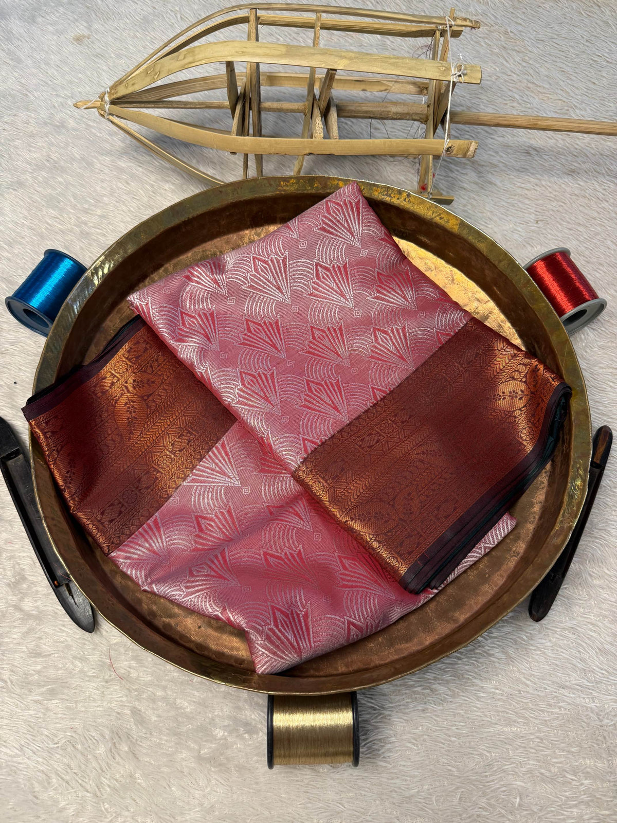 Eccentric zari weave Softsilk Banarasi Saree