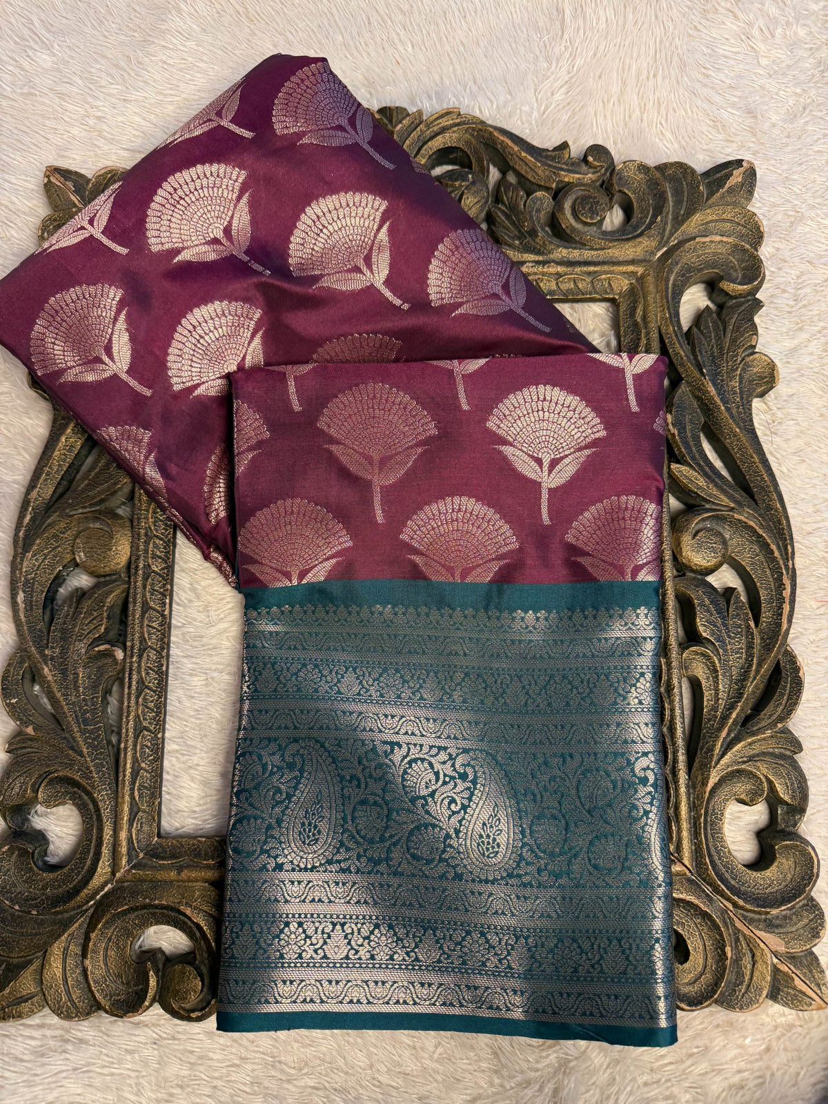 Eccentric zari weave Softsilk Banarasi Saree