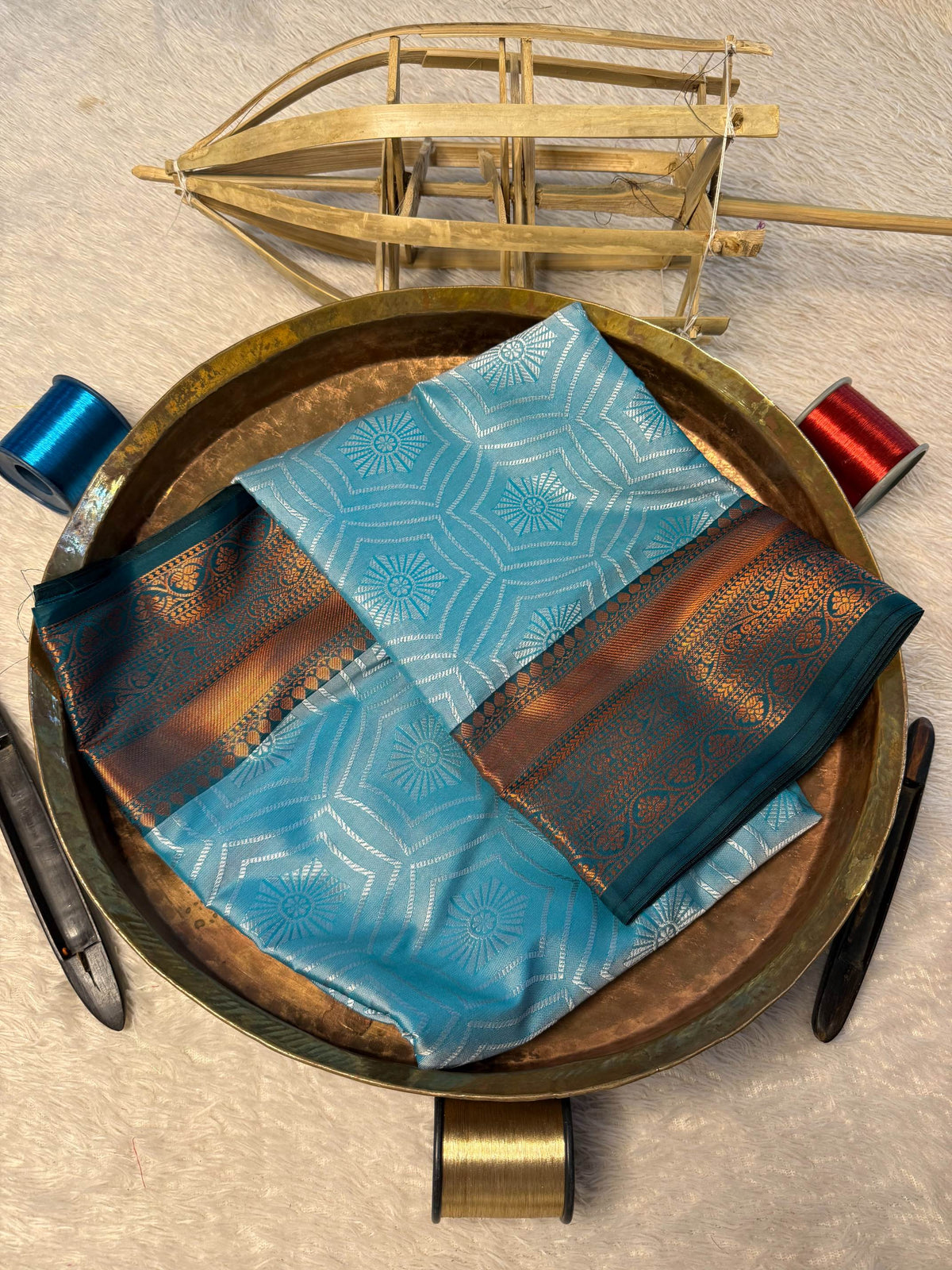 Eccentric zari weave Softsilk Banarasi Saree