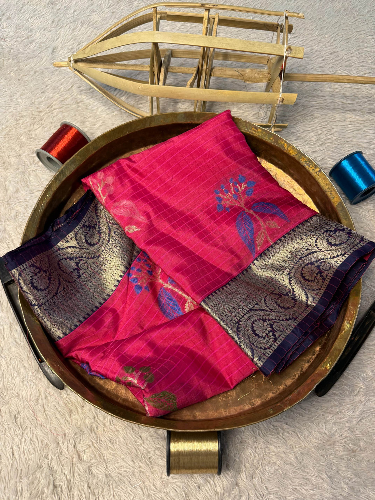 Eccentric zari weave Softsilk Banarasi Saree